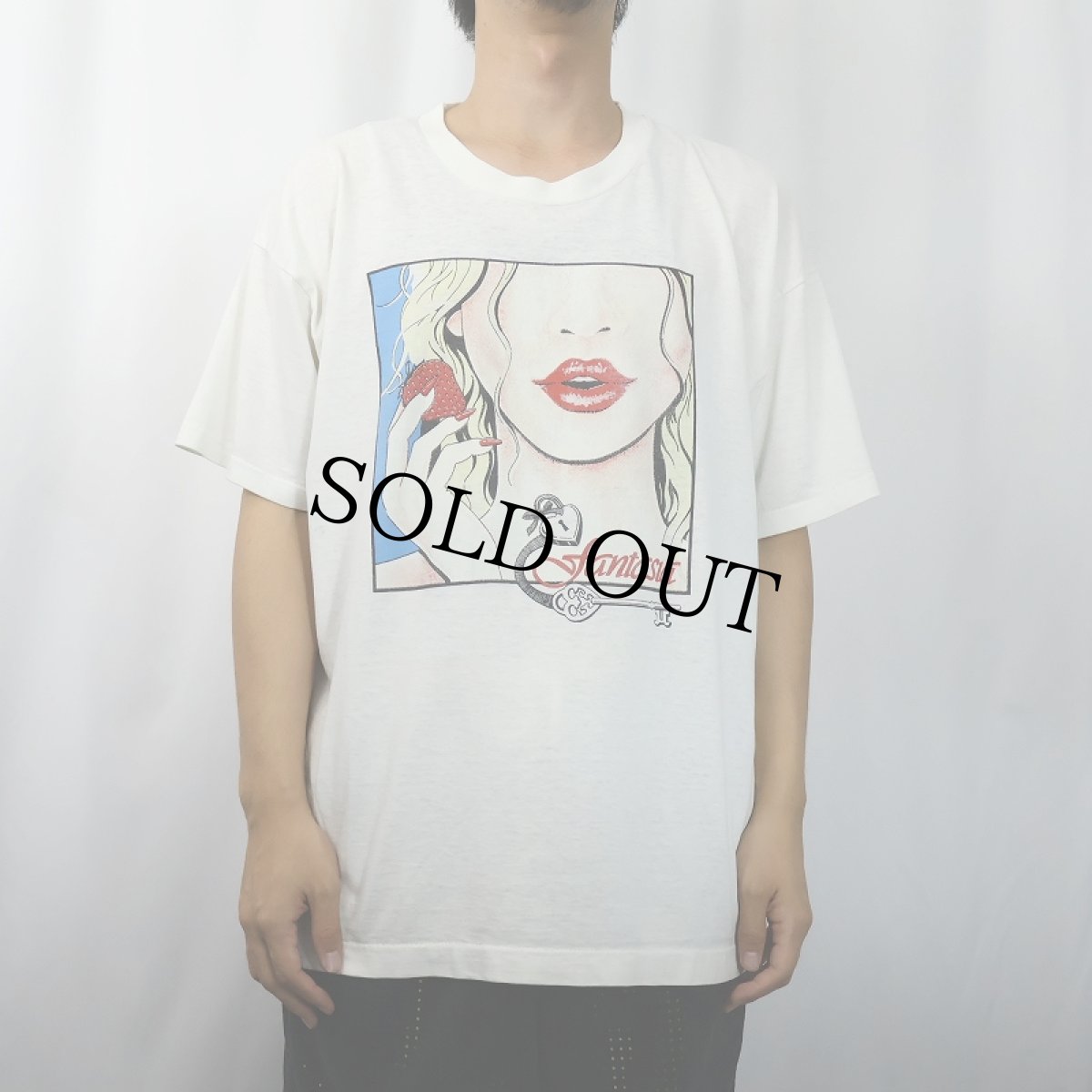 画像2: 90's "fantasia" イラストプリントTシャツ XL (2)