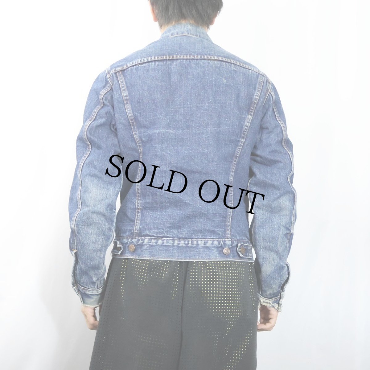 画像3: 60〜70's LEVI'S 70505 BIGE ブランケットライナー デニムジャケット (3)