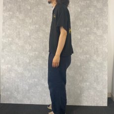 画像3: 60's King Louie USA製 チェーン刺繍 レーヨン ボーリングシャツ L (3)