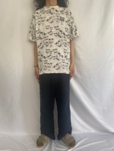 画像2: 90's スカル柄プリントTシャツ XL (2)