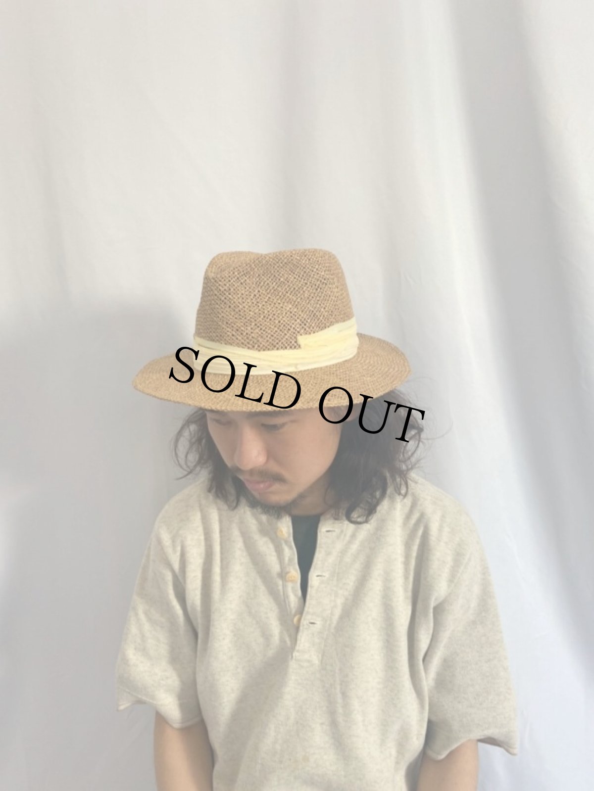 画像2: VINTAGE DORFMAN PACIFIC CO ストロー中折れハット (2)