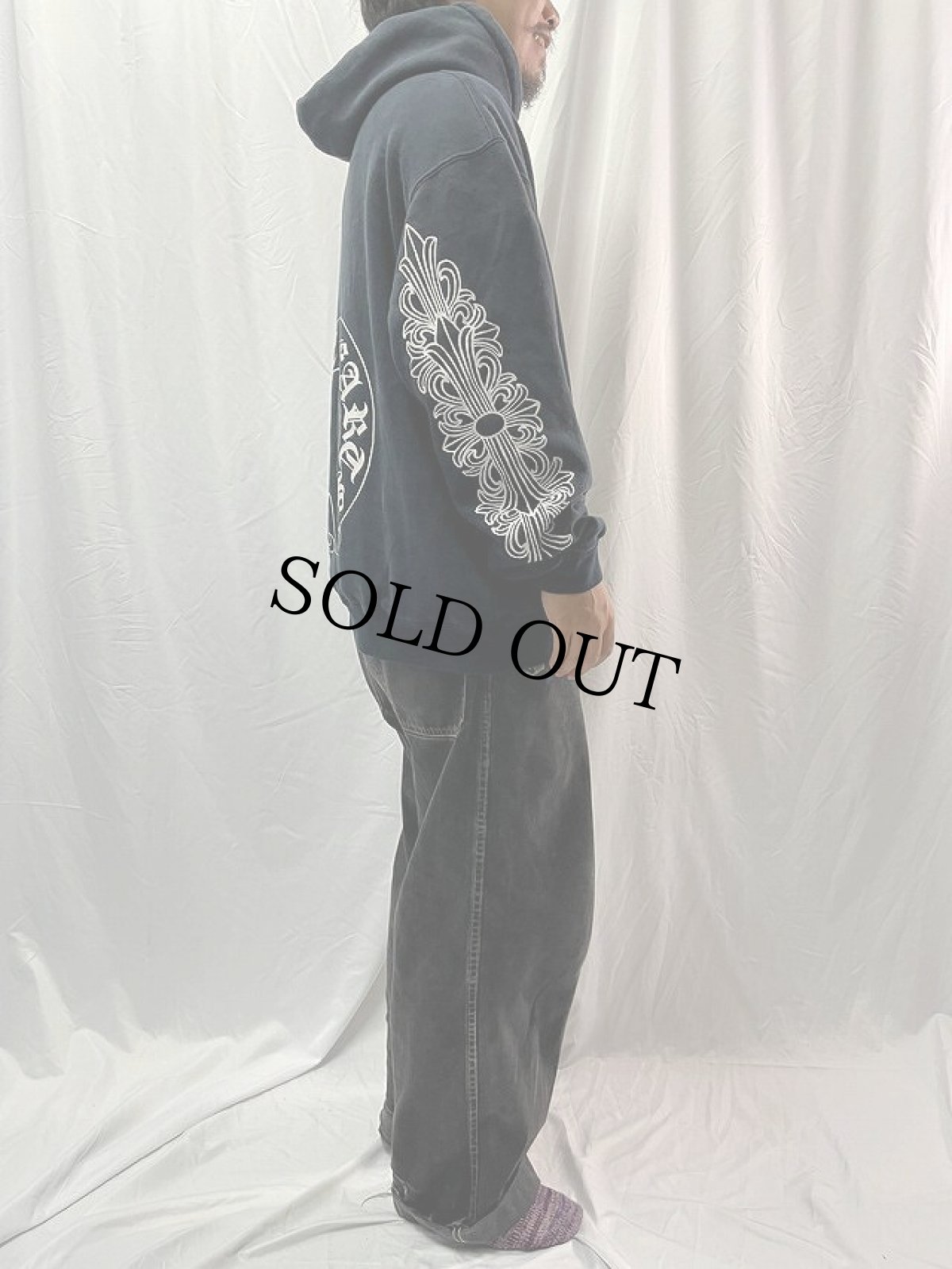 画像4: Chrome Hearts USA製 ロゴプリントスウェットフーディ XL (4)