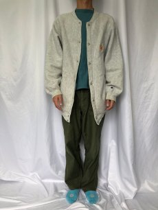 画像2: 90's Champion REVERSE WEAVE USA製 刺繍入り フルスナップスウェット XL (2)