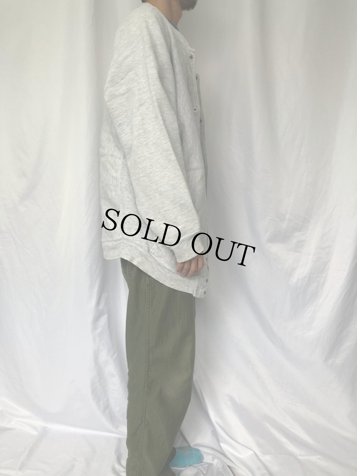 画像3: 80's Champion トリコタグ REVERSE WEAVE USA製 フルスナップスウェット XL (3)