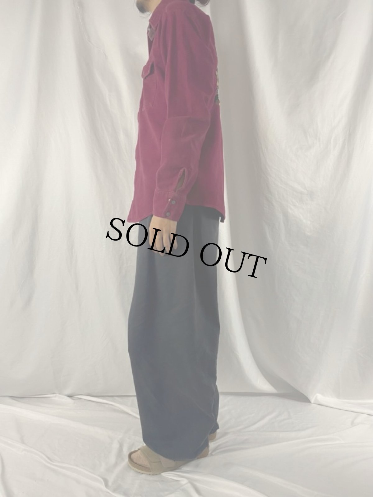 画像3: 70's Penny's TOWNCRAFT 虎刺繍 シャモアクロス ウエスタンシャツ L (3)