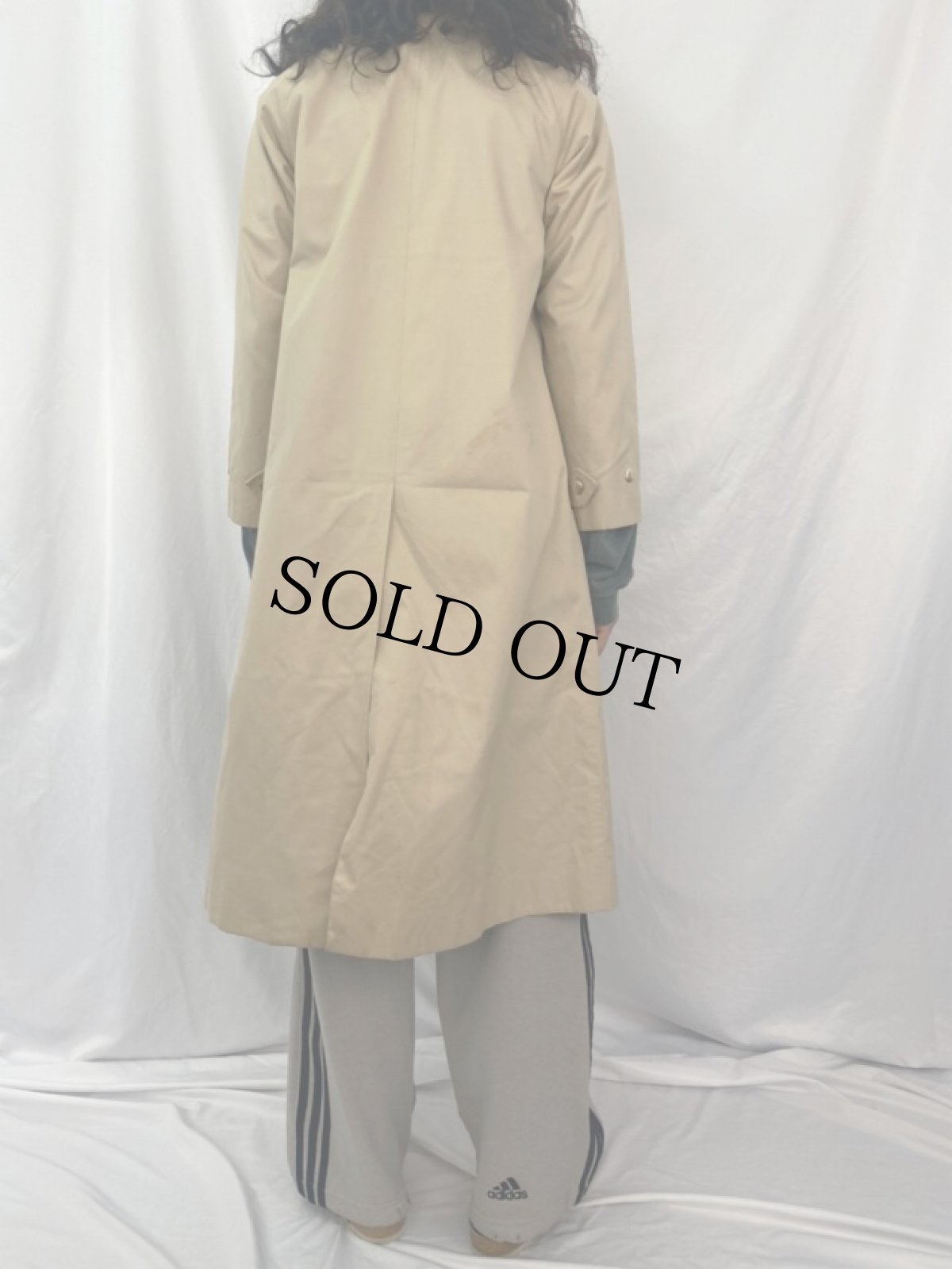 画像4: 80〜90's Burberrys ENGLAND製 一枚袖 ステンカラーコート (4)