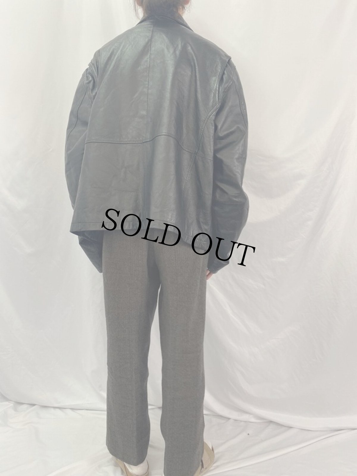 画像4: MAZZONI レザージャケット XXL (4)