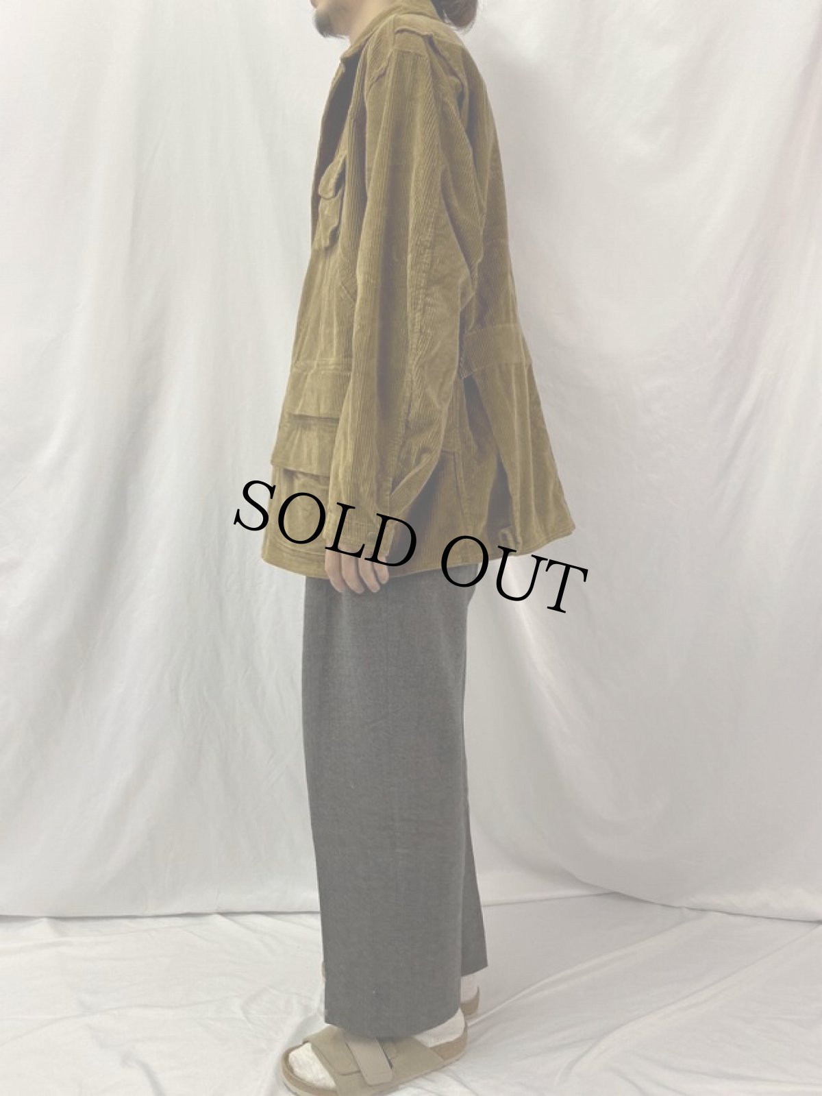 画像3: 90's POLO Ralph Lauren 太畝コーデュロイハンティングジャケット M (3)