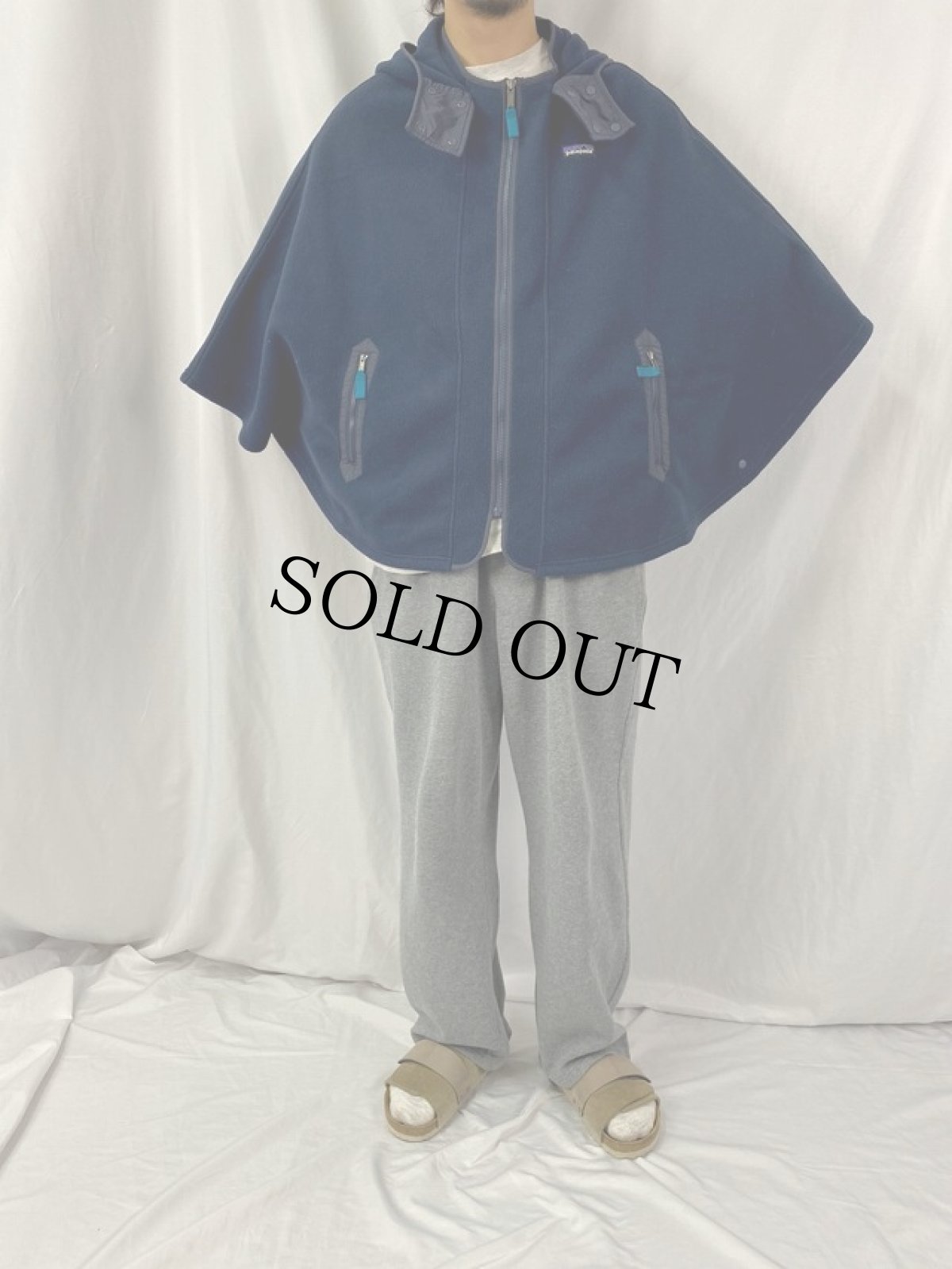 画像2: Patagonia フリースポンチョ XS/S (2)