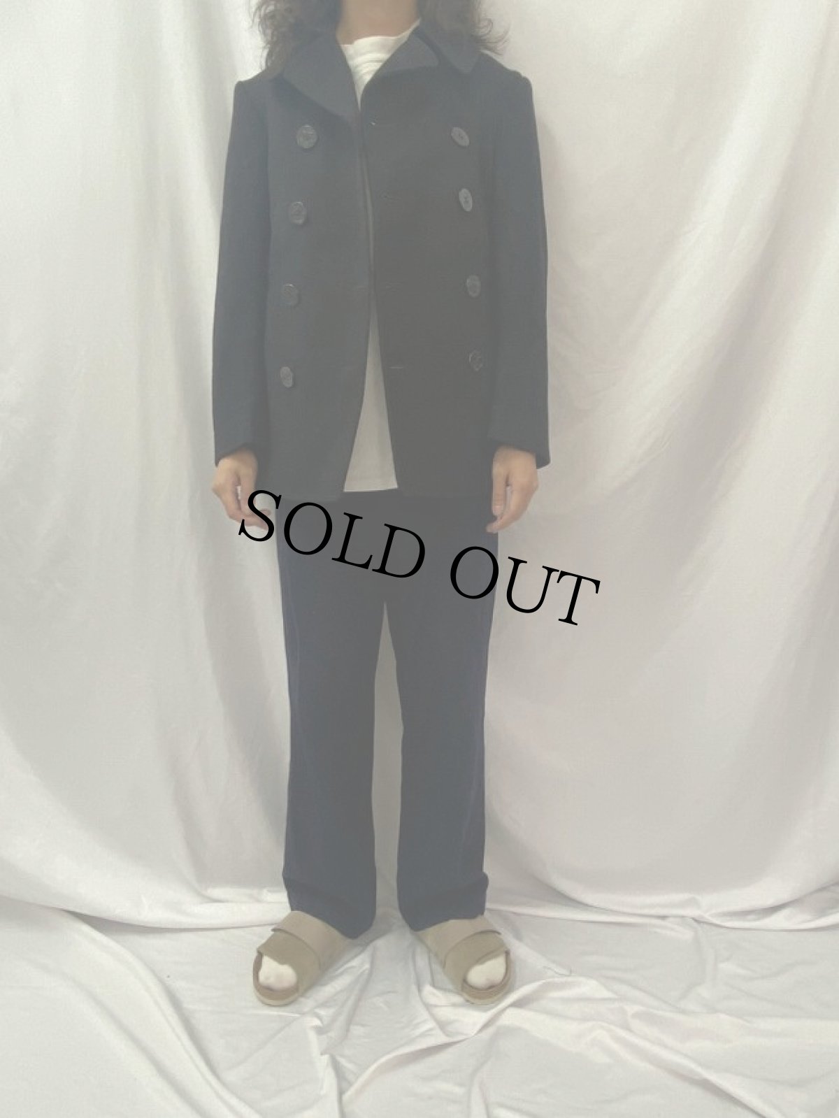 画像2: 40's U.S.NAVY 10ボタン Pコート (2)