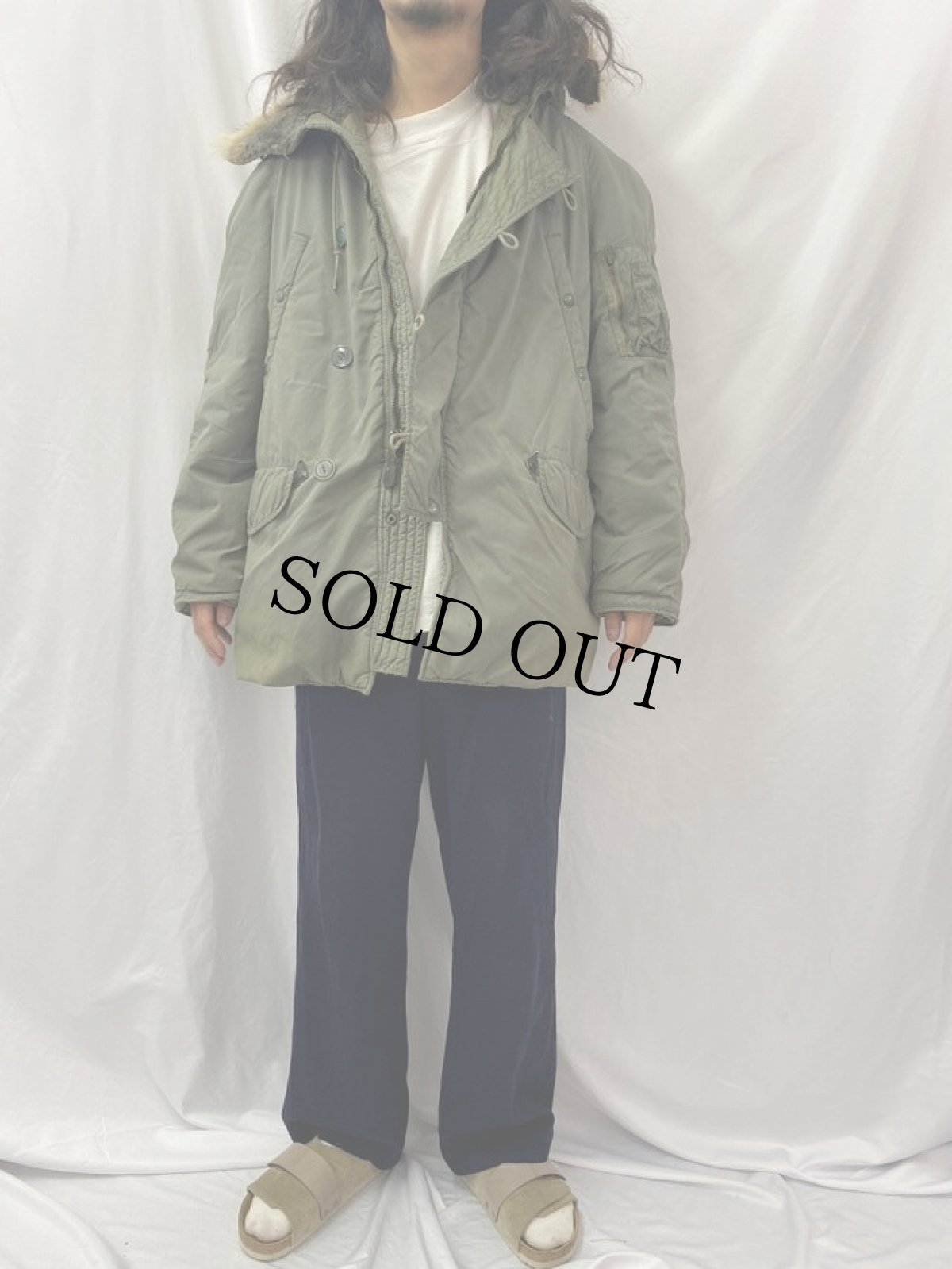 画像2: 60's U.S.AIR FORCE N-3B フライトジャケット MEDIUM (2)