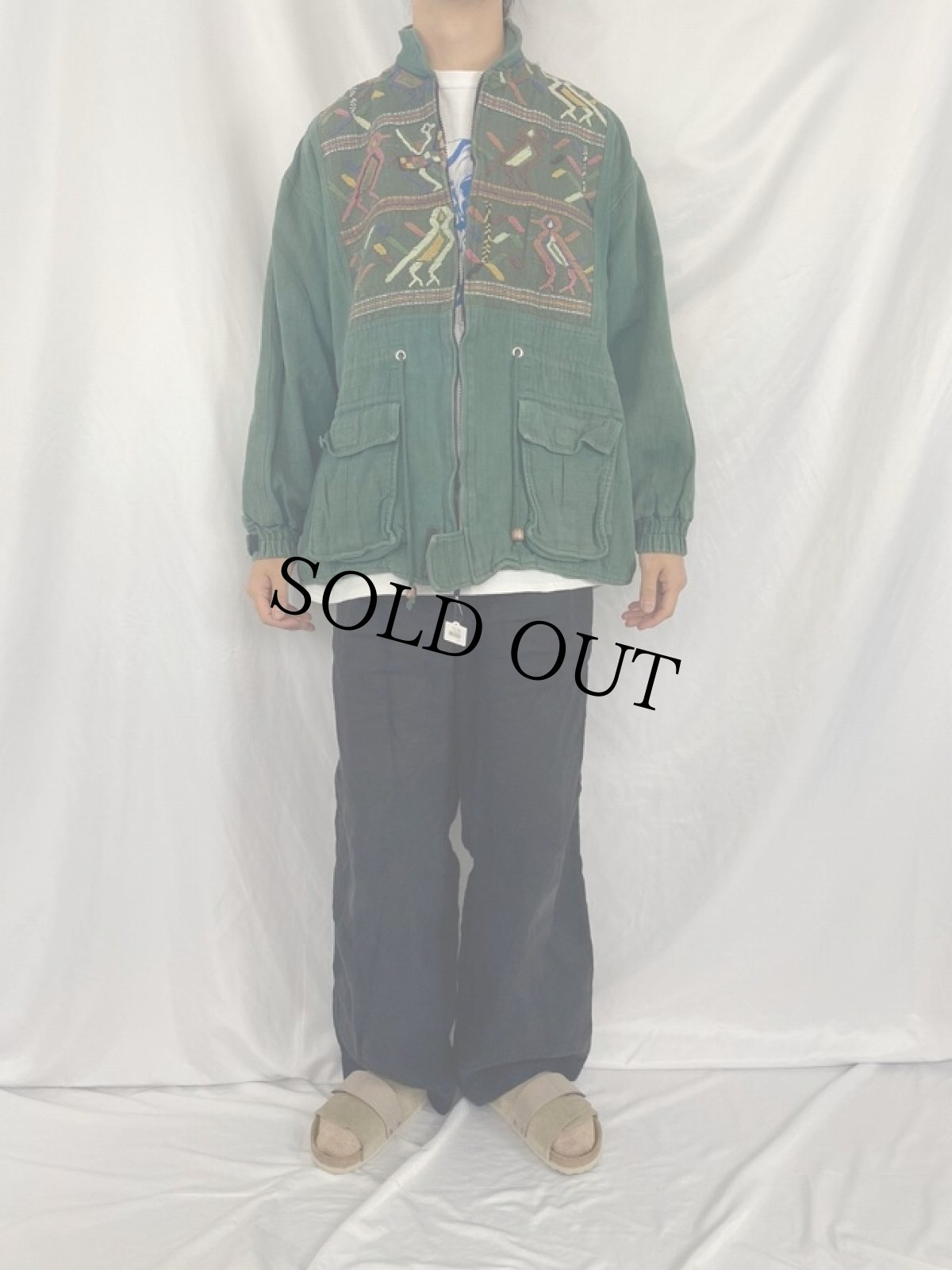 画像2: 柄織り ダックジャケット (2)