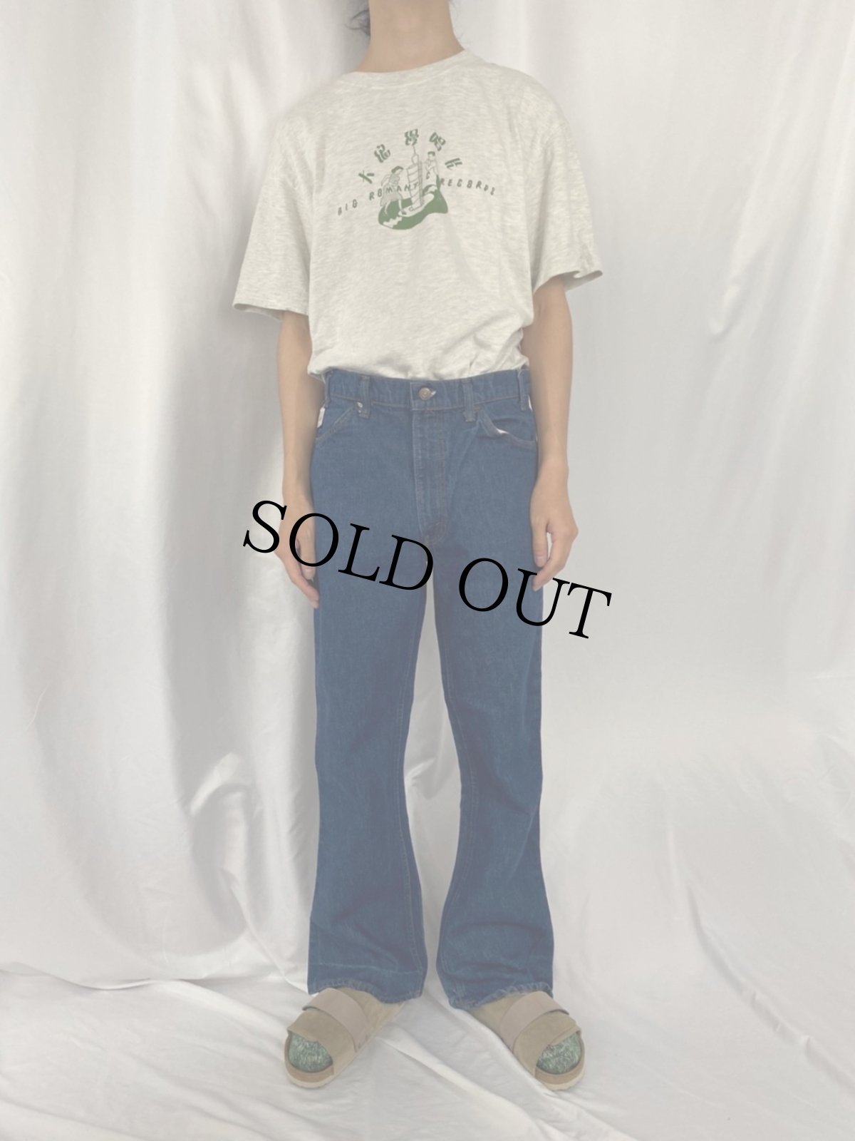 画像2: 80's Levi's 646 ベルボトムデニムパンツ W35 (2)