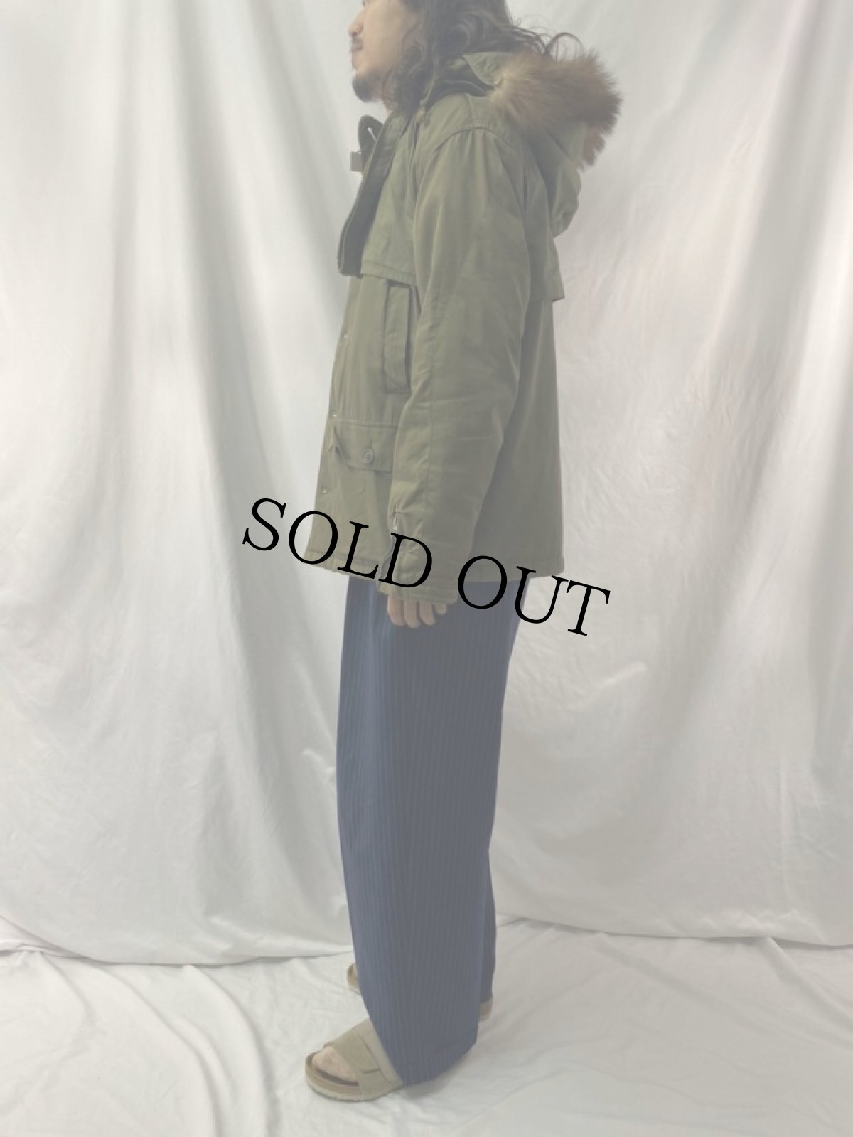 画像3: 40〜50's U.S.NAVY AL-1 フード付き フライトジャケット (3)