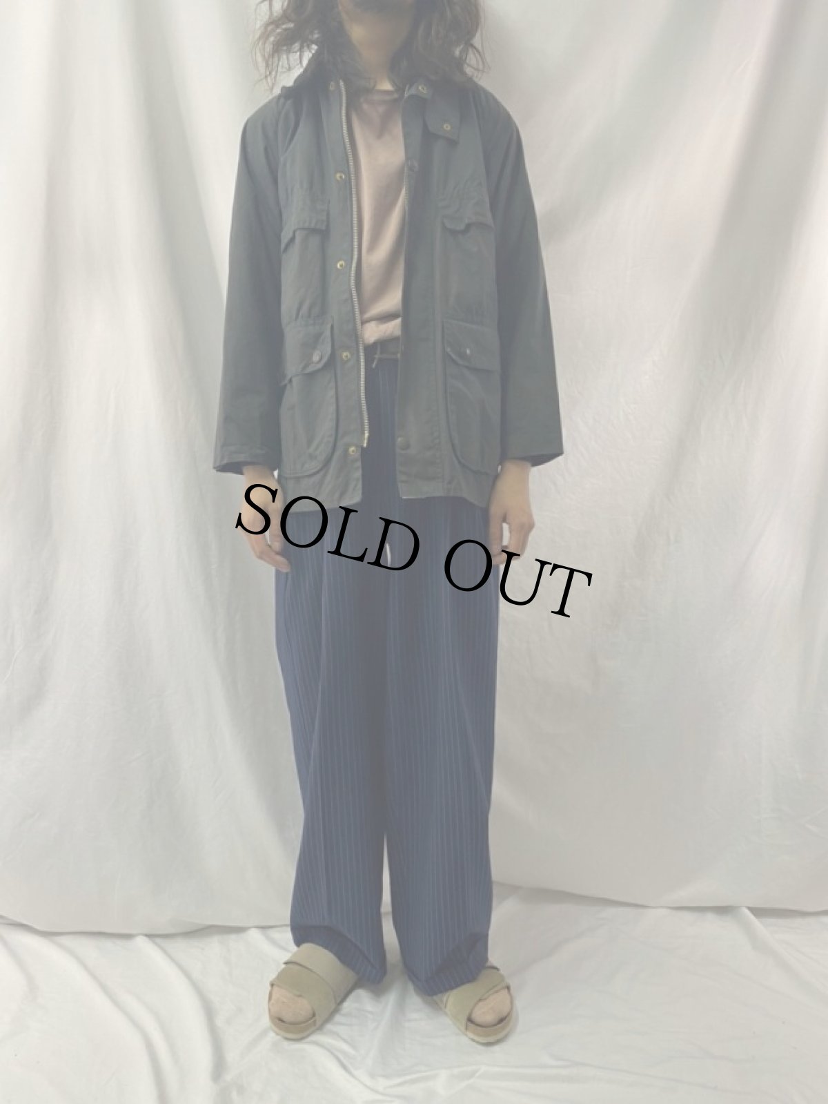画像2: 80's Barbour BEDALE ENGLAND製 "4フラップポケット" 2ワラント (2)