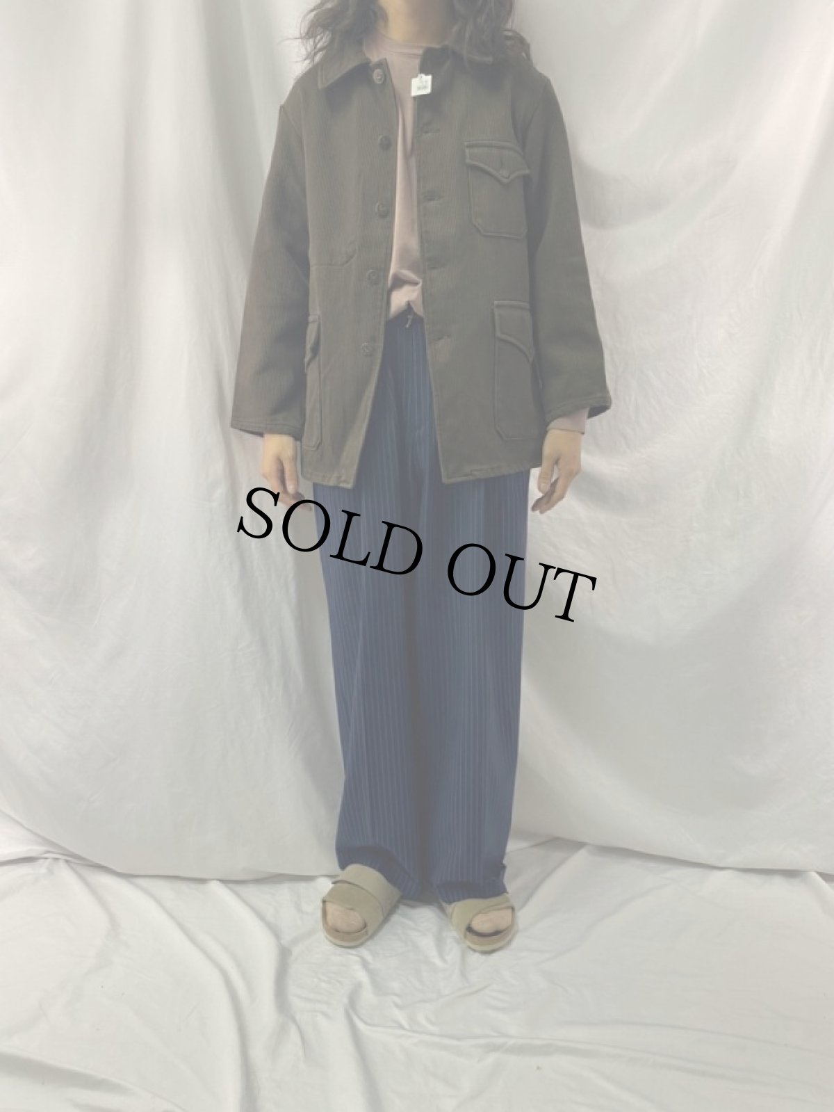 画像2: 70's〜 FRANCE 動物ボタン ピケハンティングジャケット (2)