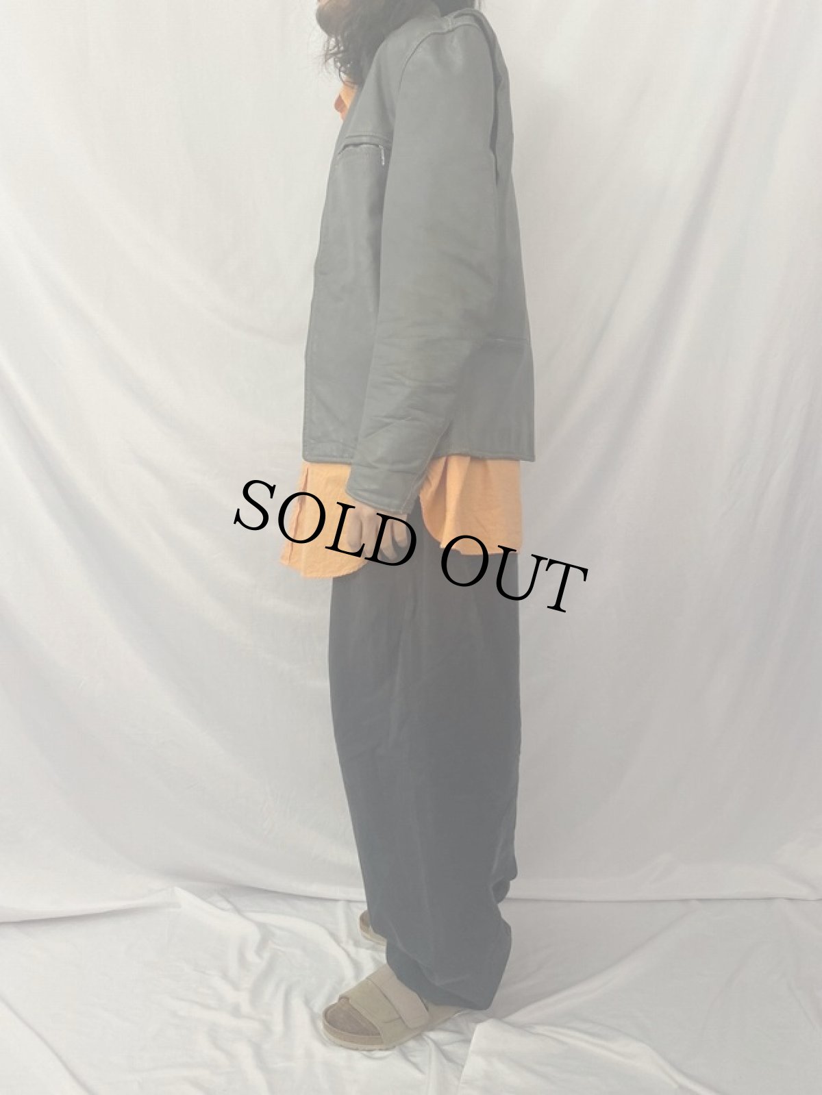 画像3: 60〜70's Brooks シングルライダースジャケット (3)