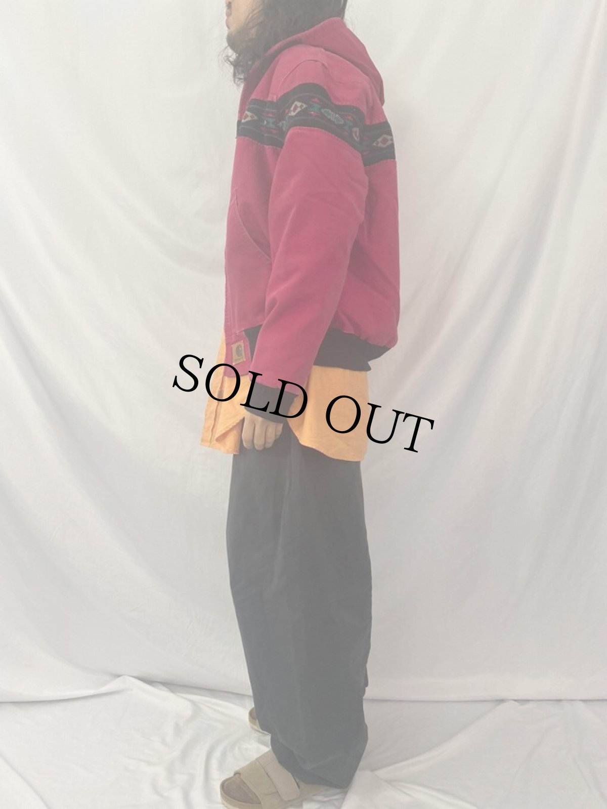 画像3: Carhartt ネイティブ柄 ダックアクティブパーカー (3)