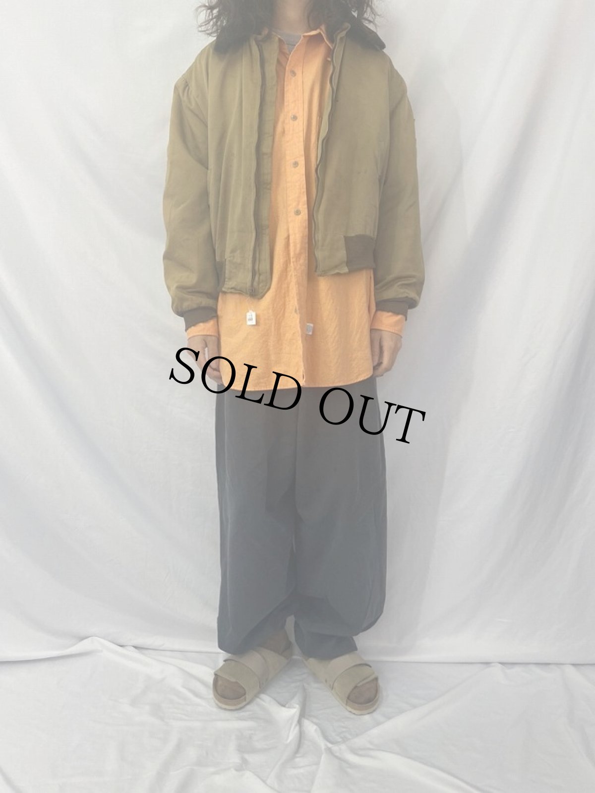 画像2: 50's 民間用 B-15 ボアライナー付き フライトジャケット (2)