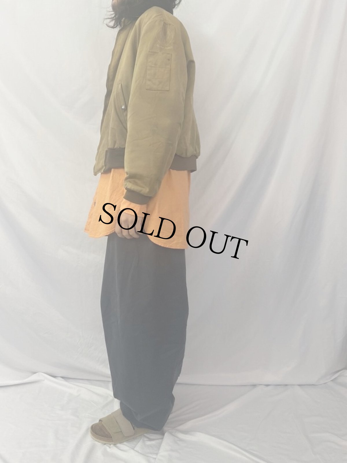 画像3: 50's 民間用 B-15 ボアライナー付き フライトジャケット (3)