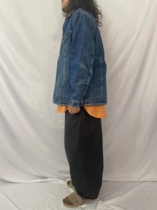 画像3: 80's Levi's 71605 USA製 デニムボアジャケット 46R (3)