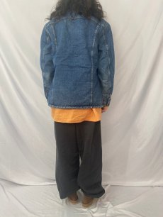 画像4: 80's Levi's 71605 USA製 デニムボアジャケット 46R (4)