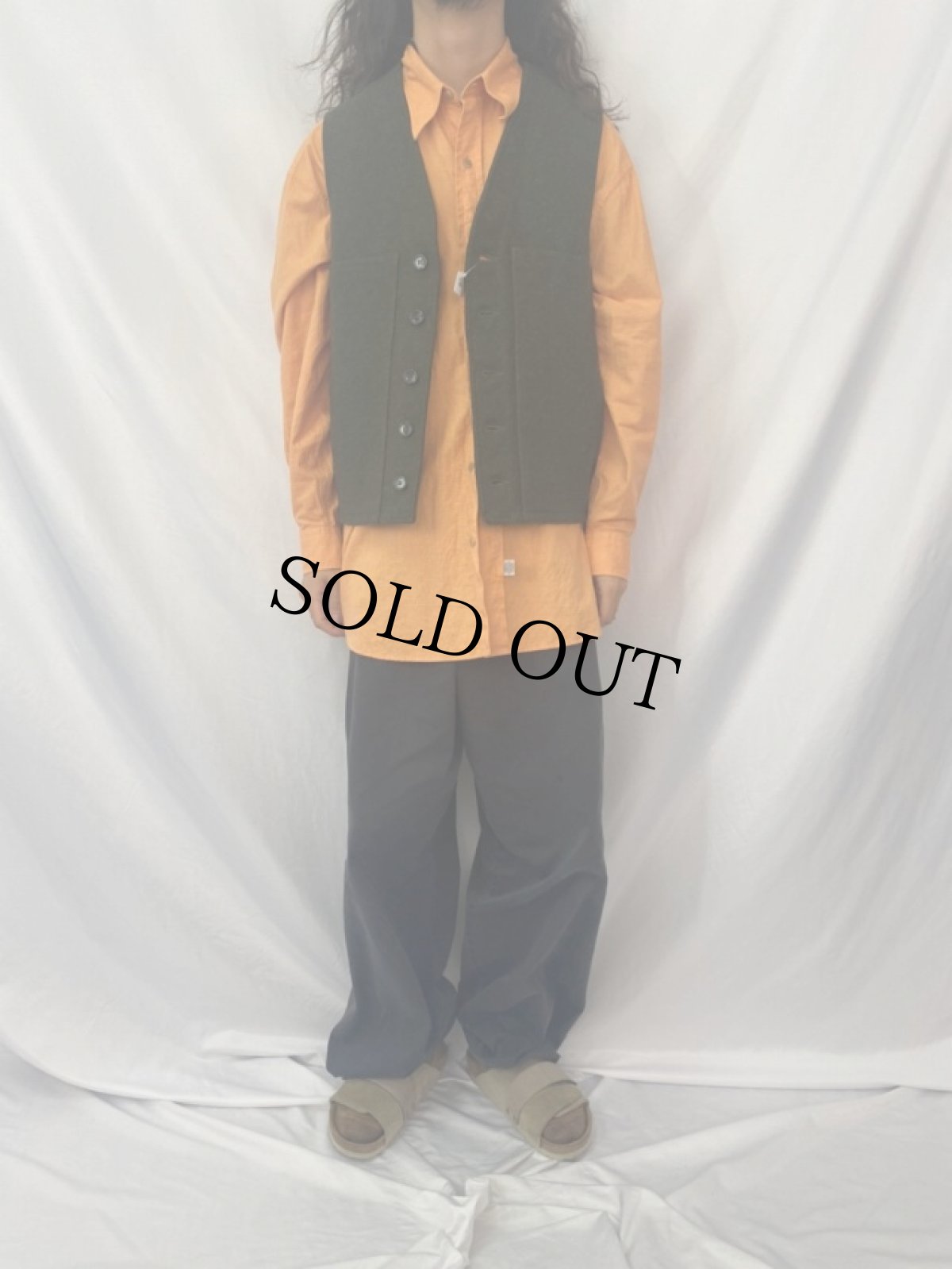 画像2: 90's FILSON USA製 マッキーノウールベスト 42 (2)