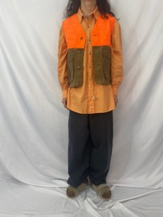 画像2: 2000's FILSON USA製 ダックオイルドハンティングベスト S (2)