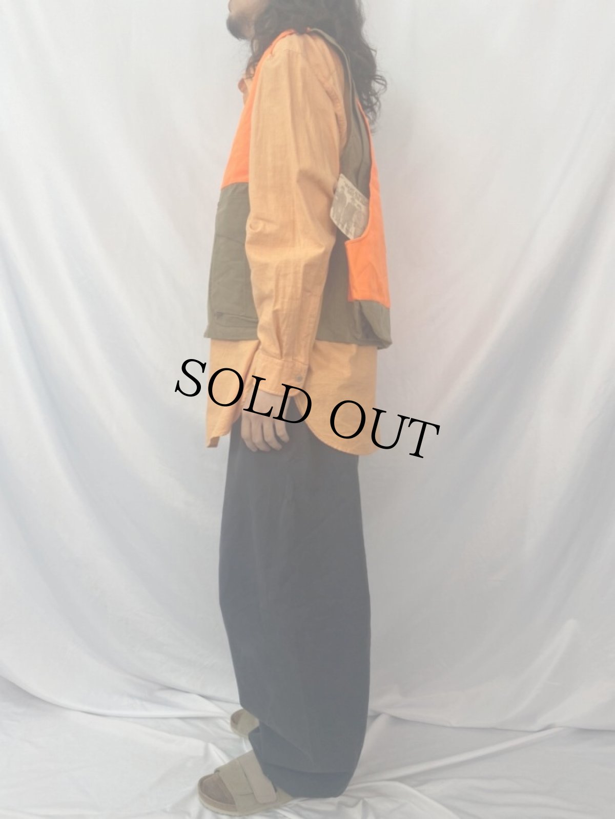 画像3: 2000's FILSON USA製 ダックオイルドハンティングベスト S (3)