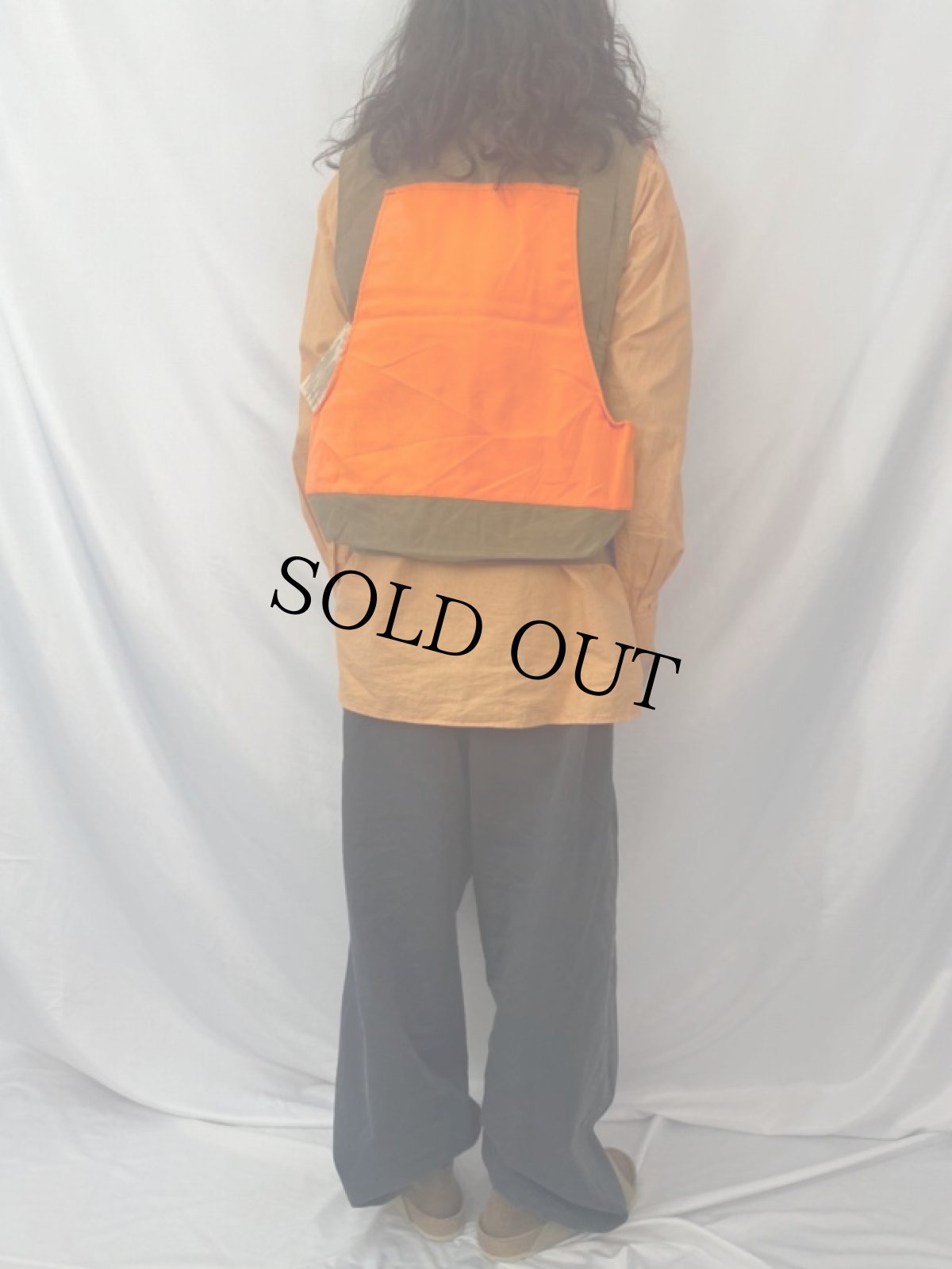 画像4: 2000's FILSON USA製 ダックオイルドハンティングベスト S (4)