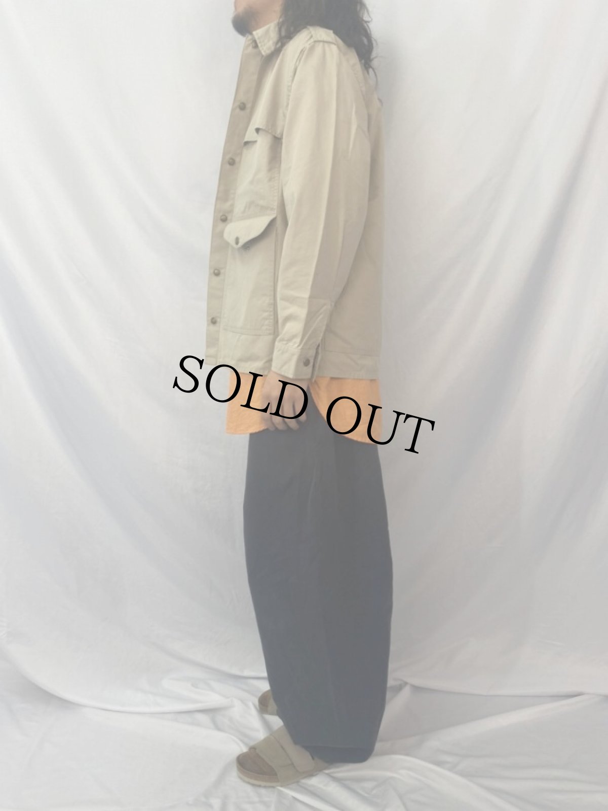 画像3: 90's FILSON USA製 コットンポプリン サファリジャケット 40 (3)