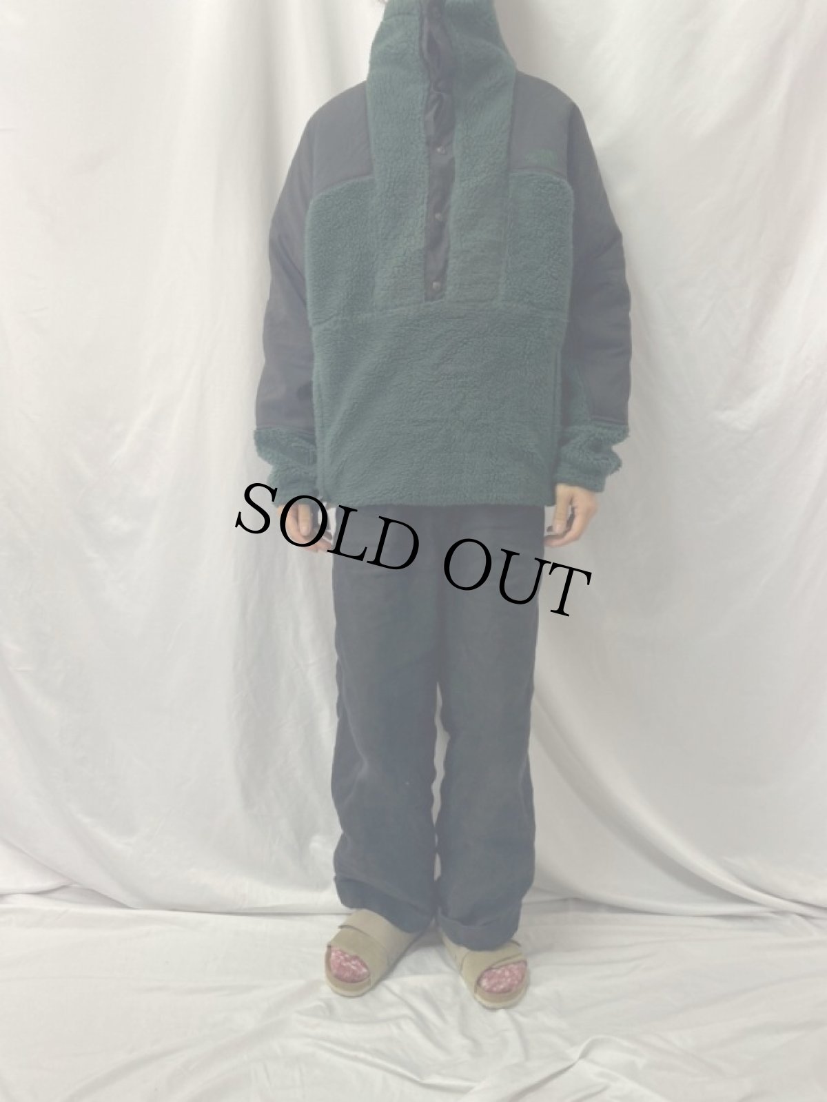 画像2: 90's THE NORTH FACE USA製 "RAGE" プルオーバーボアフリースジャケット L (2)