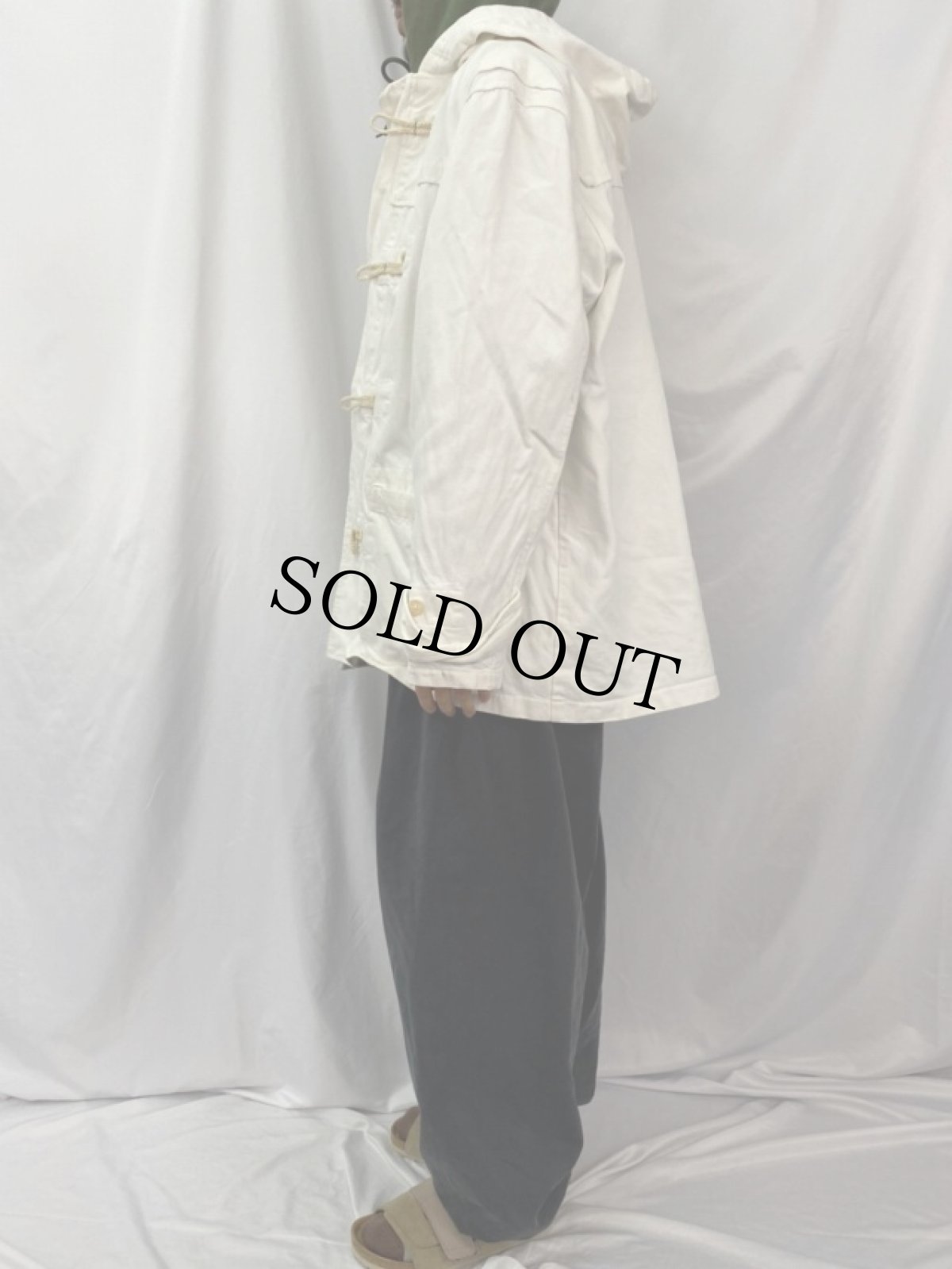 画像3: 90's POLO Ralph Lauren USA製 コットンツイル ダッフルコート XL (3)