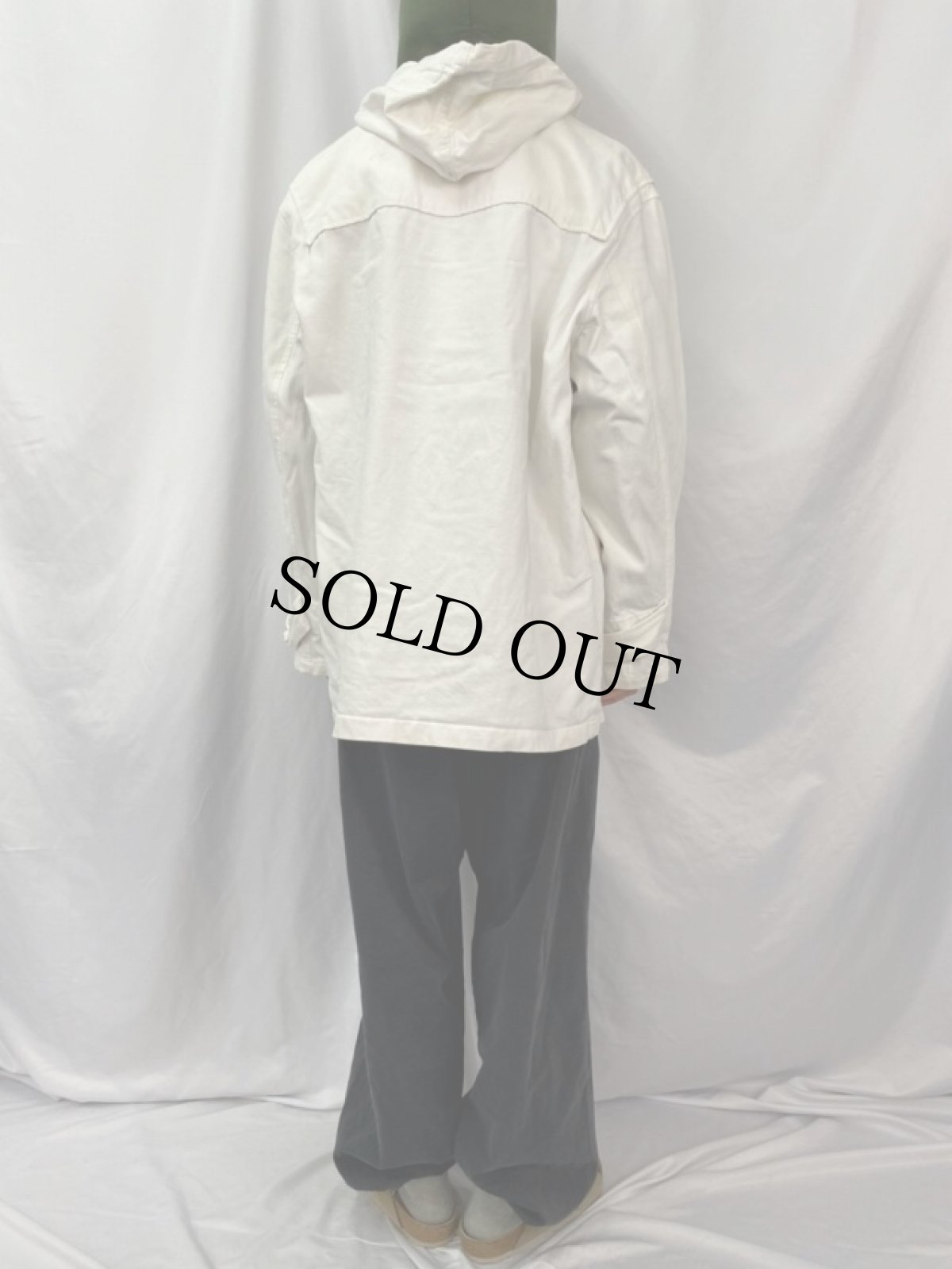 画像4: 90's POLO Ralph Lauren USA製 コットンツイル ダッフルコート XL (4)