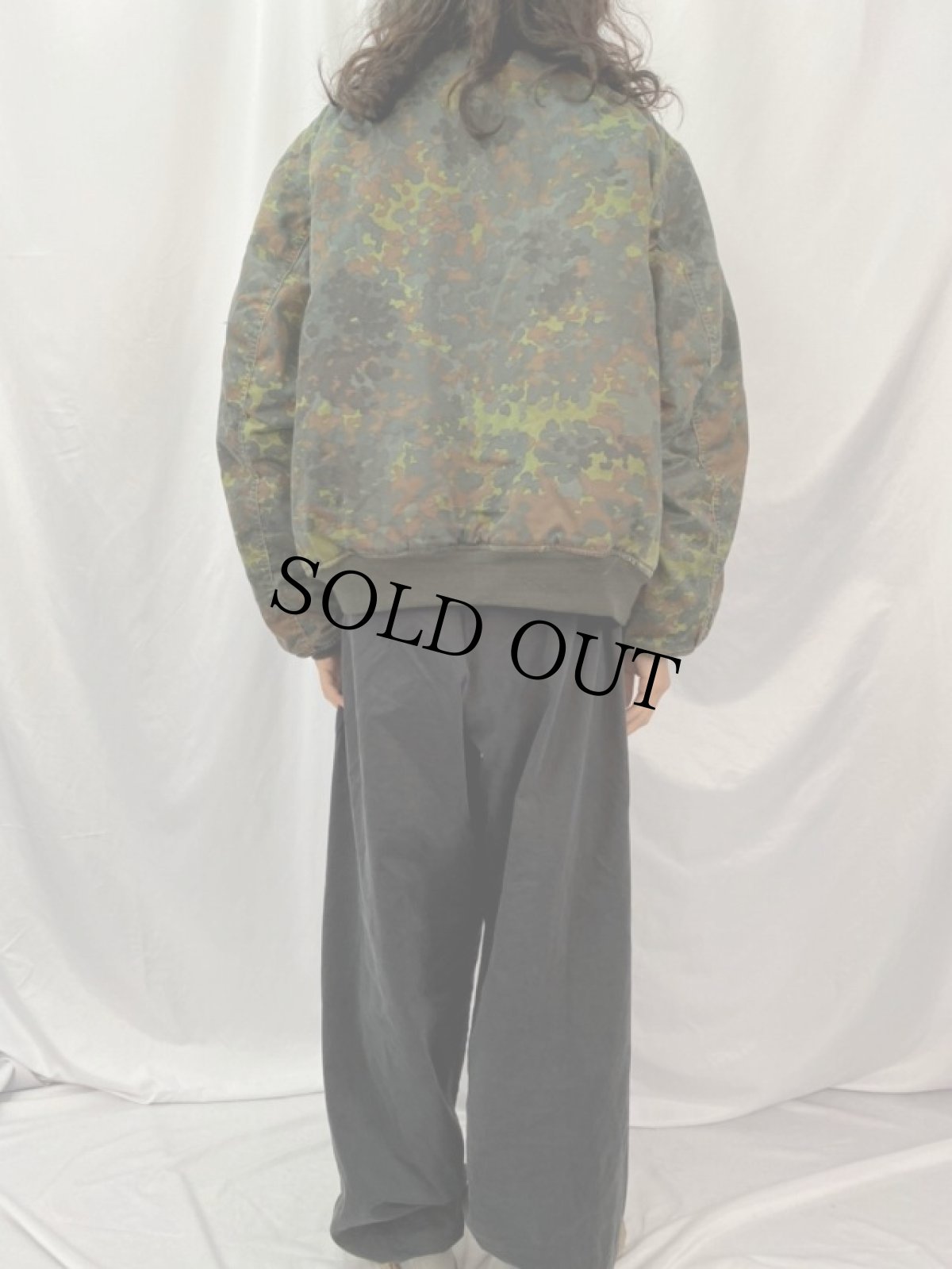 画像5: カモ柄 MA-1 TYPE リバーシブルジャケット XL (5)