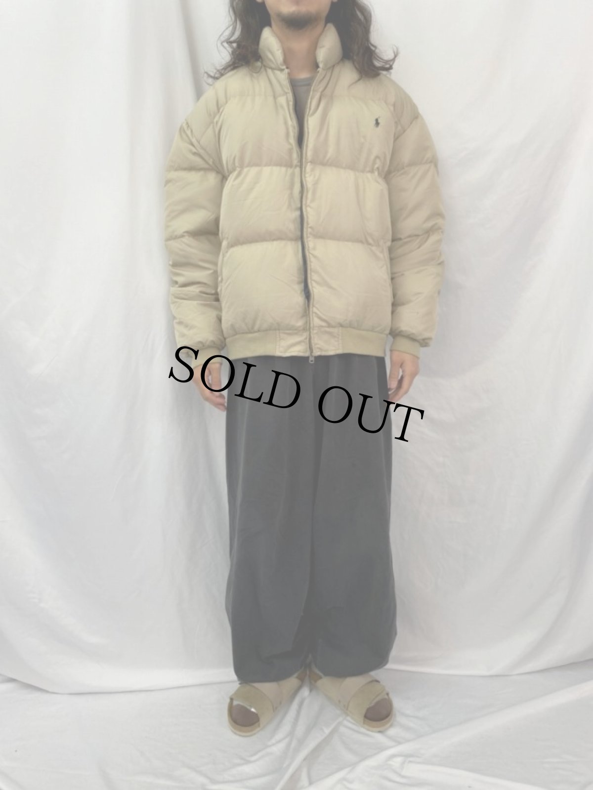 画像2: POLO Ralph Lauren ロゴ刺繍 ダウンジャケット XL (2)