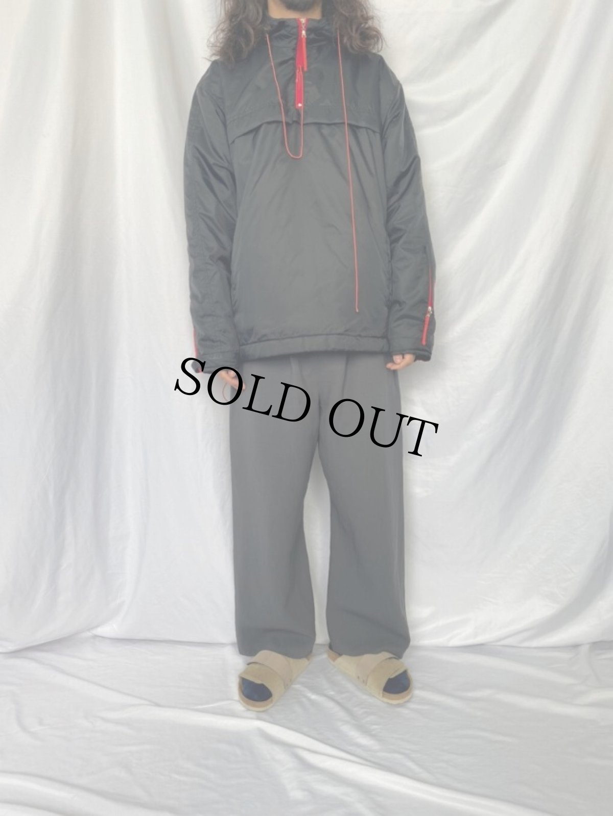 画像2: PRADA SPORTS ITALY製 ナイロンアノラックパーカー (2)