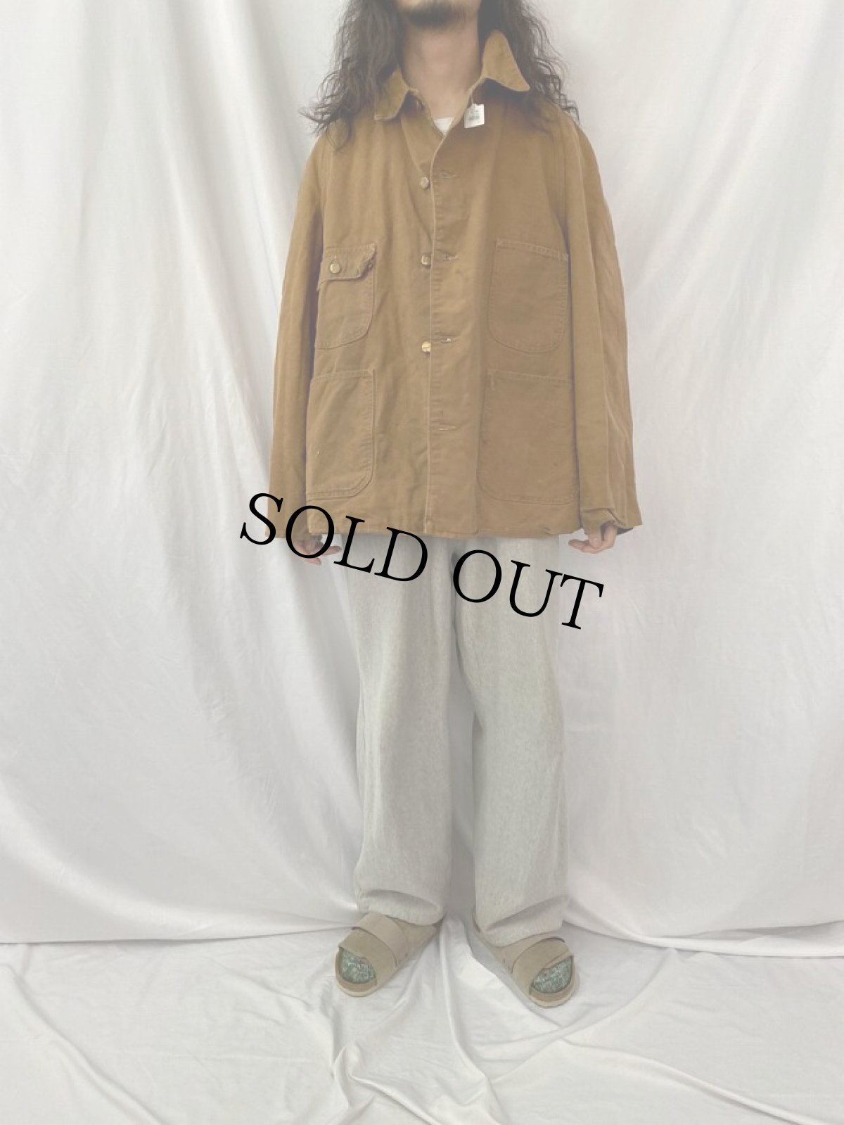 画像2: 60〜70's Carhartt キルティングライナー ダックカバーオール (2)