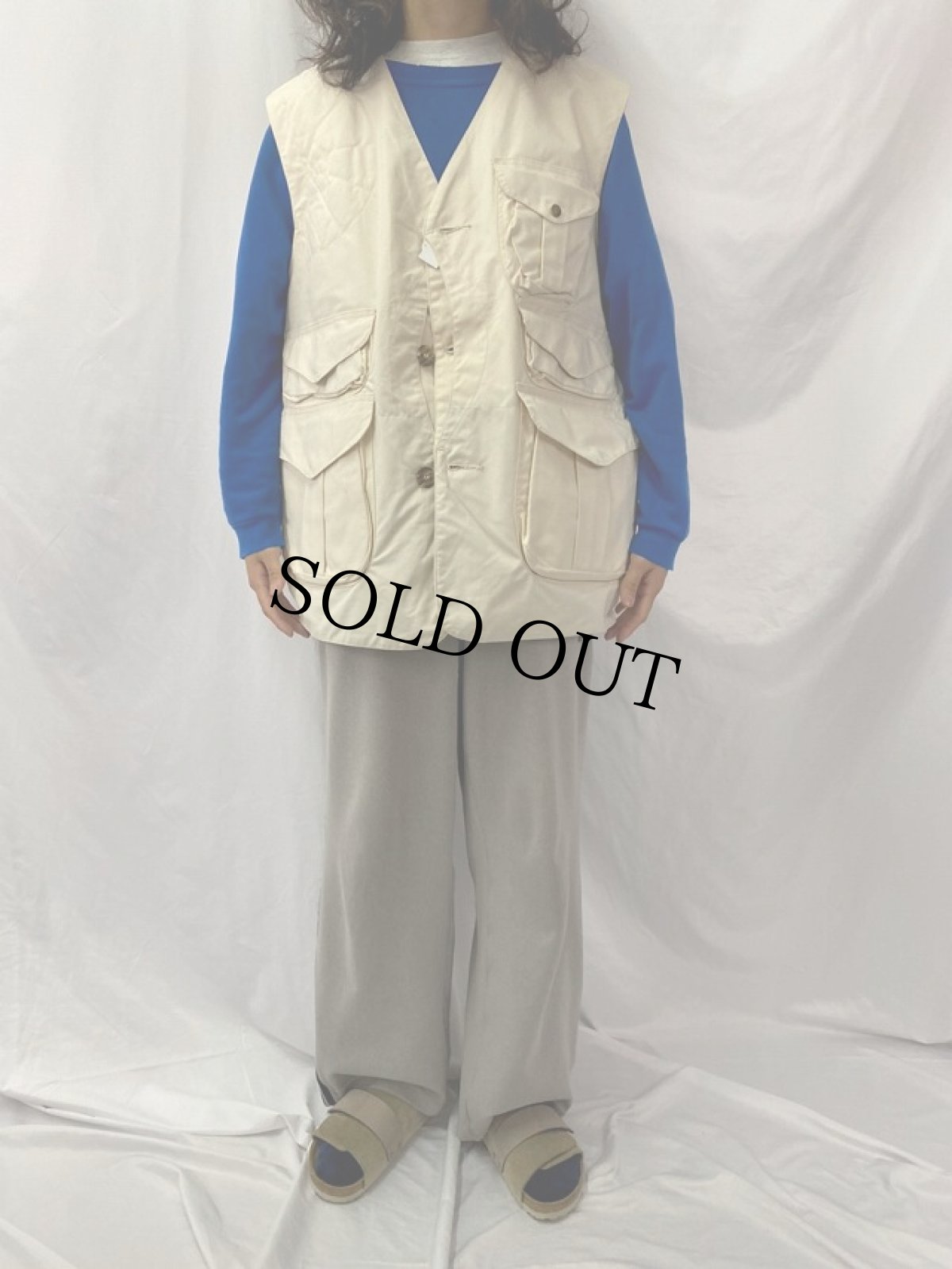 画像2: 90's FILSON USA製 ハーフムーンポケット ハンティングベスト XXL (2)