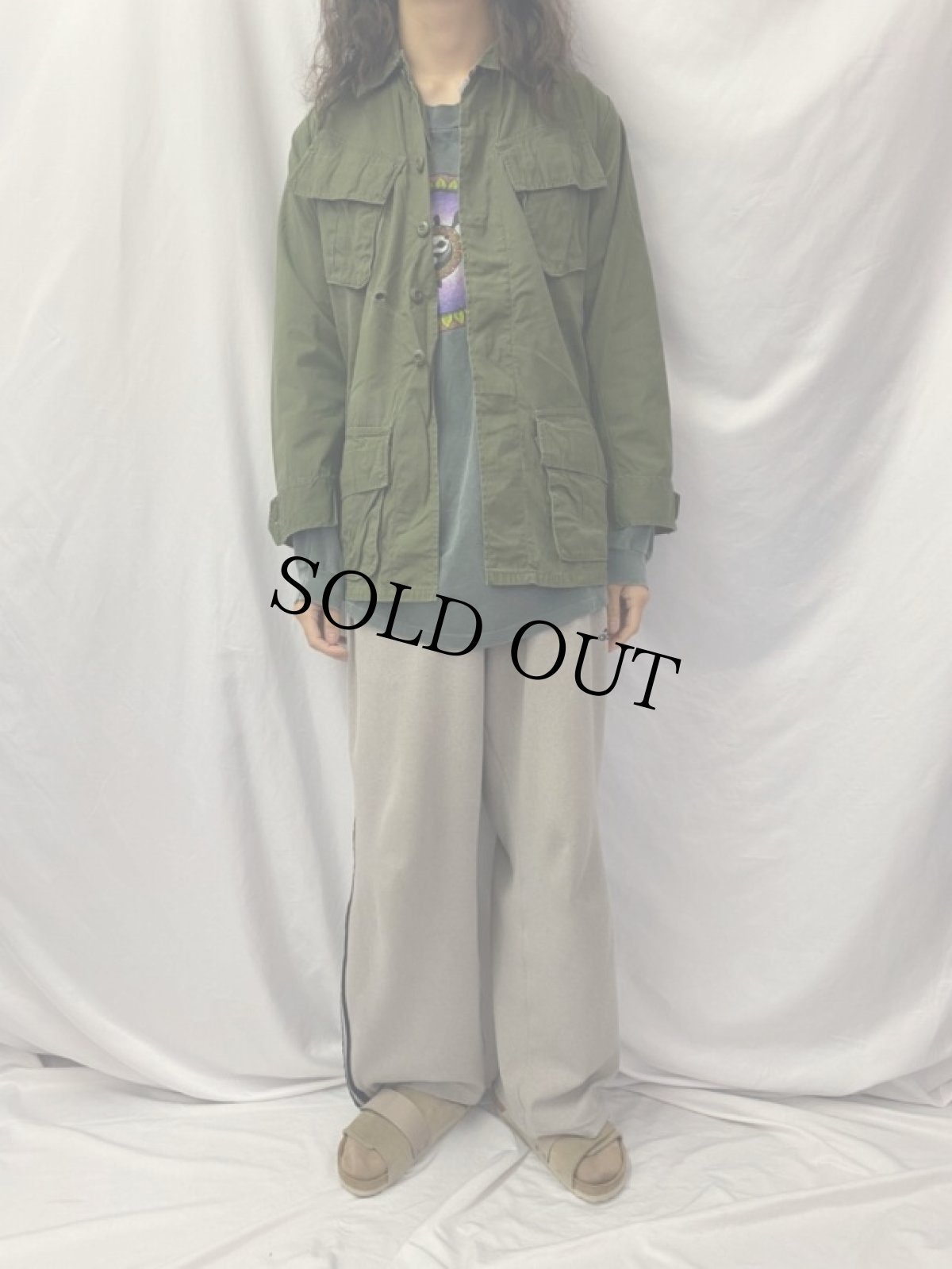 画像2: 60's U.S.ARMY ジャングルファティーグジャケット 4th (2)