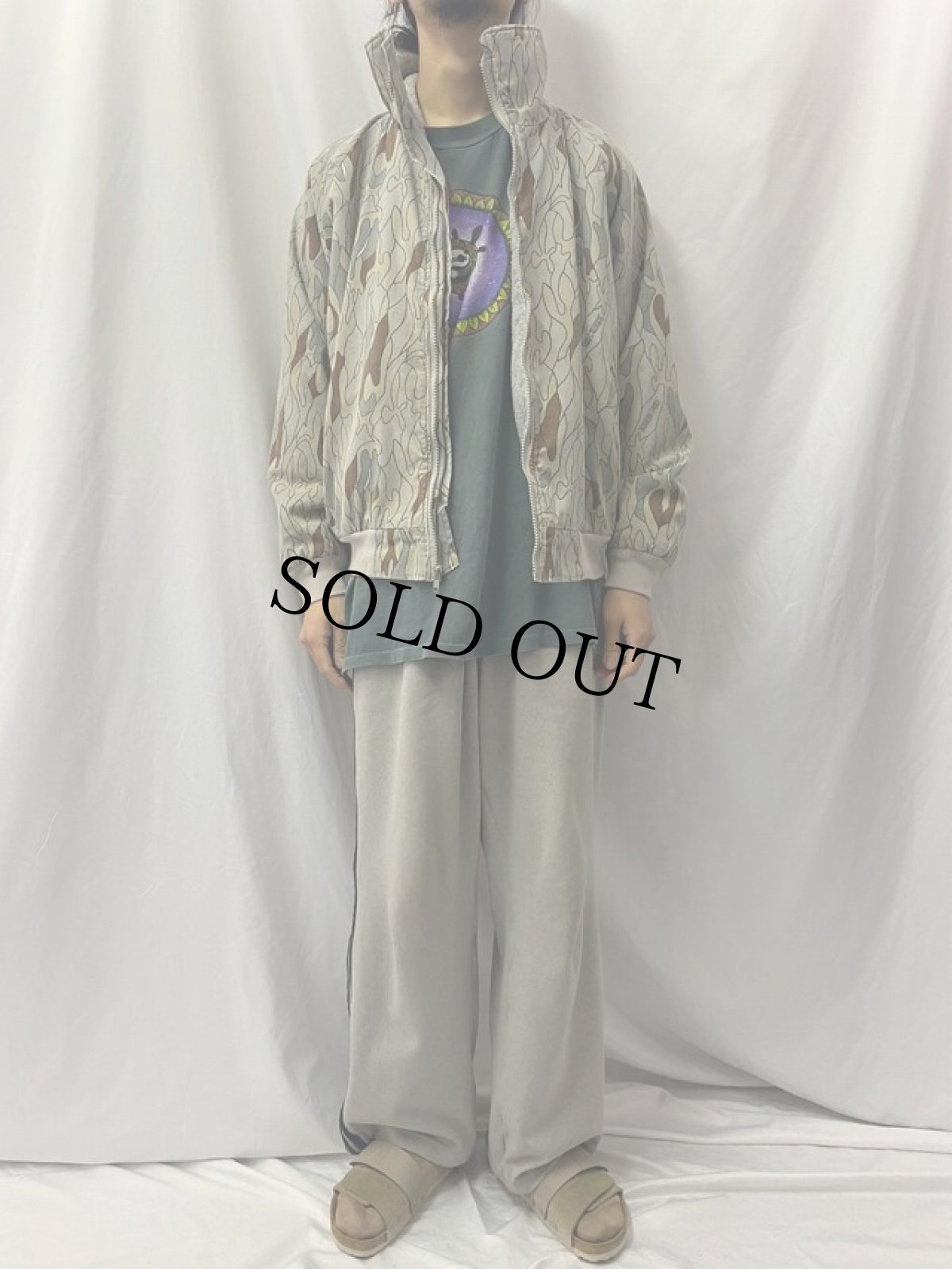 画像2: 90's Clarkfield USA製 "SHADOW-CAMO" フリースジャケット L (2)