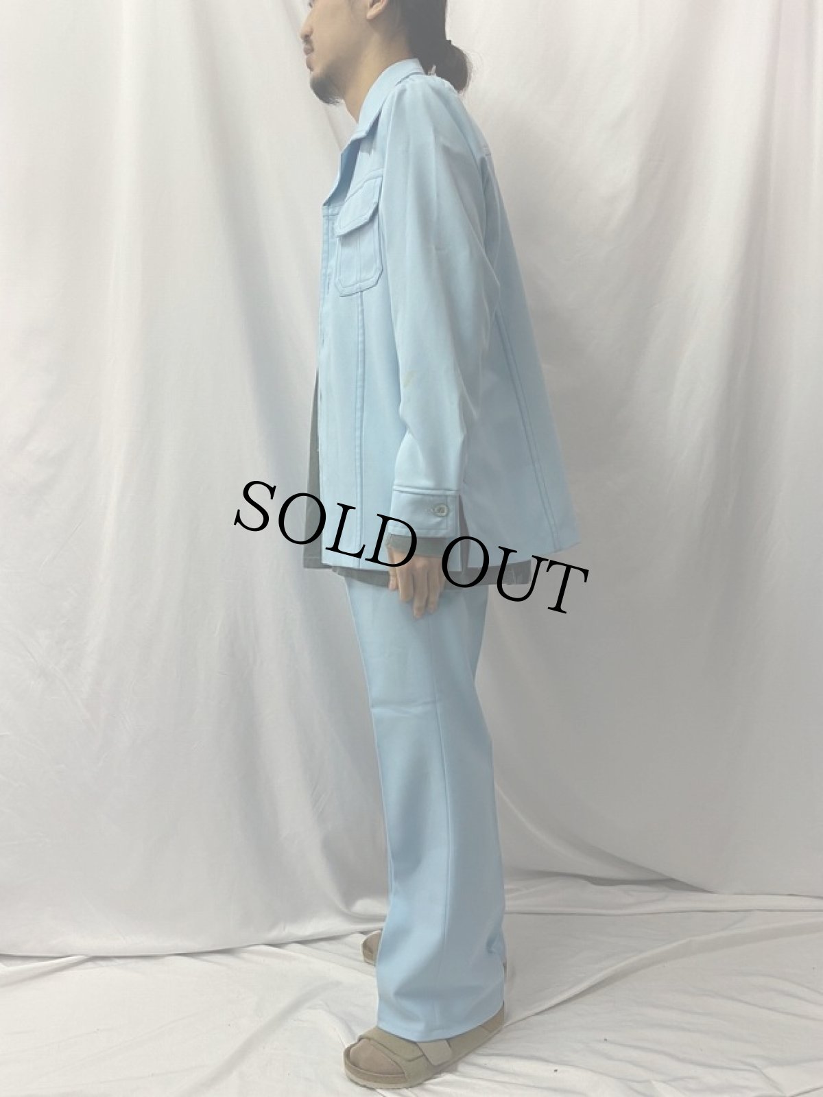 画像5: 70's Levi's "Panatela" ポリエステルジャケット/フレアパンツ SETUP L (5)