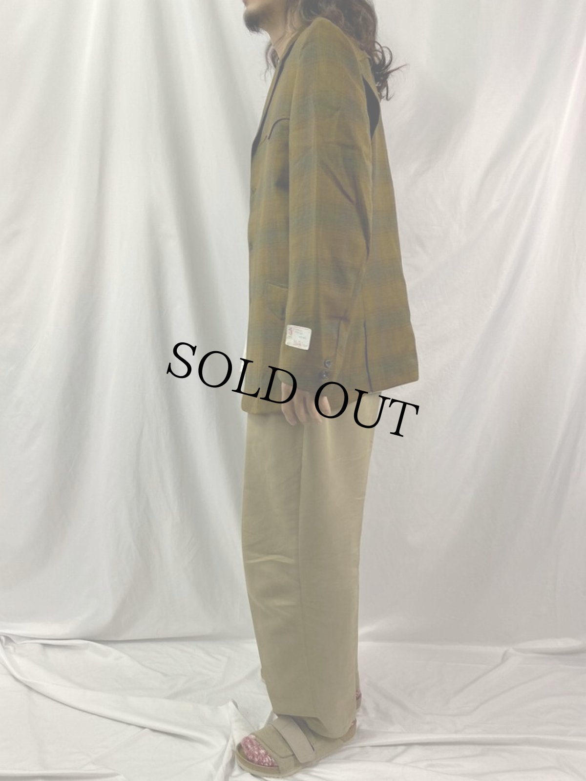 画像3: 60〜70's ALLEN MFG オンブレーチェック柄 ウエスタンデザイン ウールジャケット 42 (3)