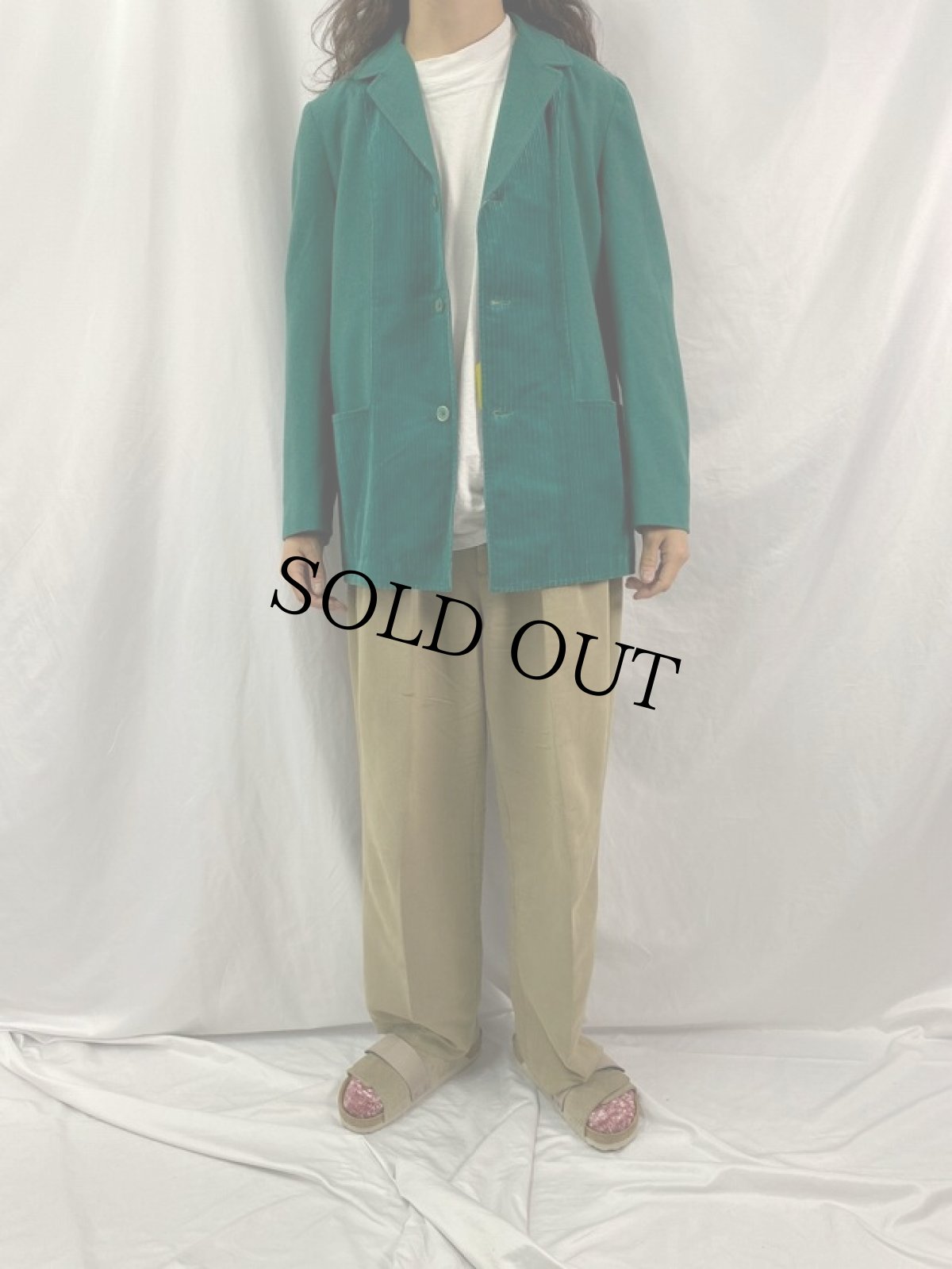 画像2: 70's Pendleton コーデュロイ切り替え ウールジャケット (2)