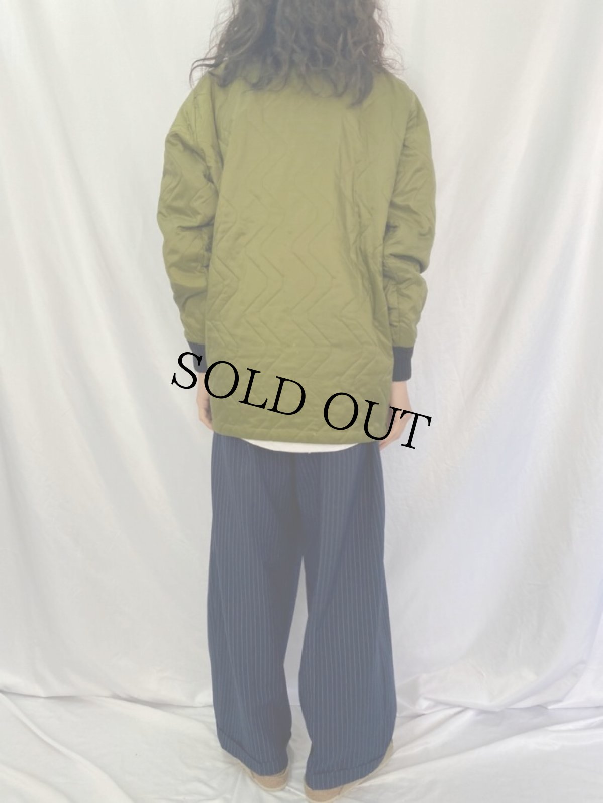 画像4: 60's ハンドメイド ハイネックキルティングジャケット (4)