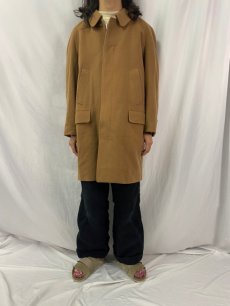 画像2: 90's Burberrys ENGLAND製 カシミア混 ウールメルトンステンカラーコート (2)