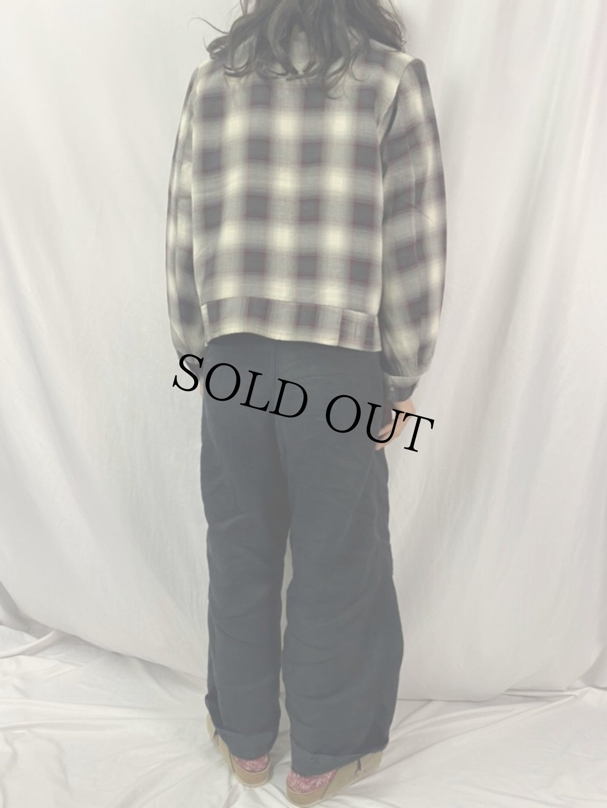 画像4: 50's Braemore by UTEX オンブレーチェック柄 レーヨンギャバジンジャケット (4)