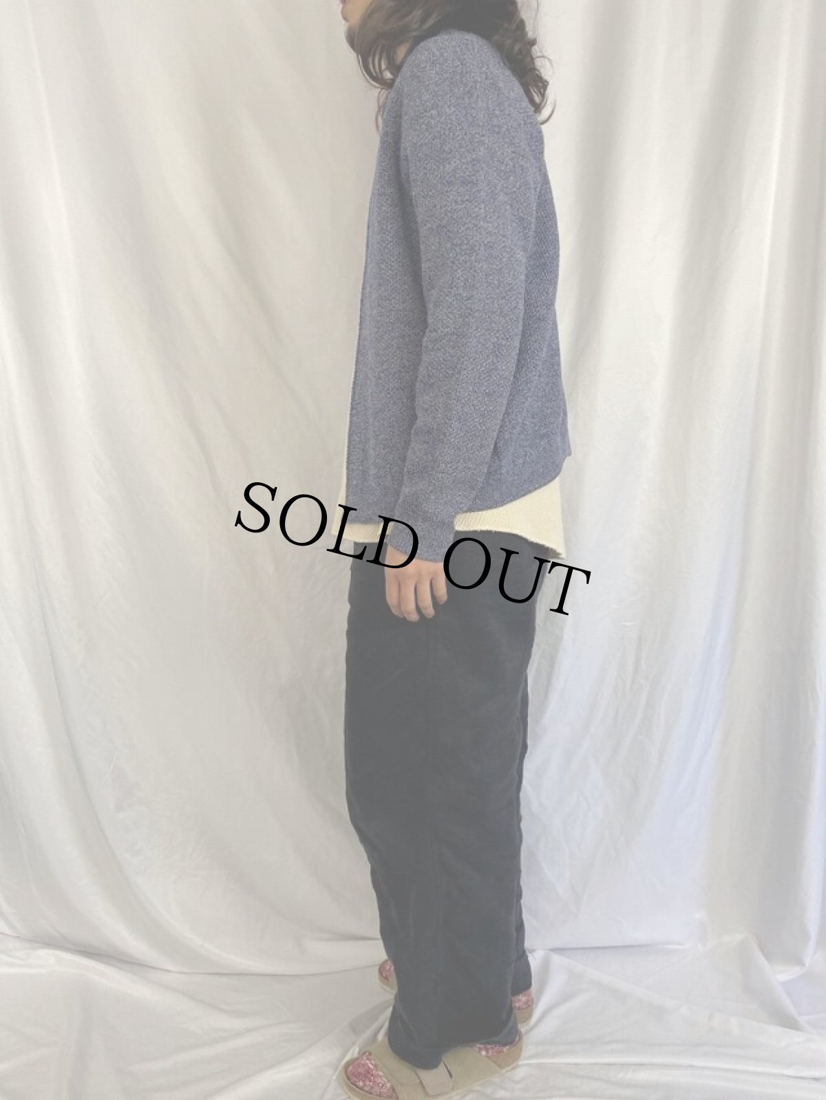 画像3: 60's COLUMBIA KNIT "THUNDERBIRD" ウールニットジップジャケット L (3)