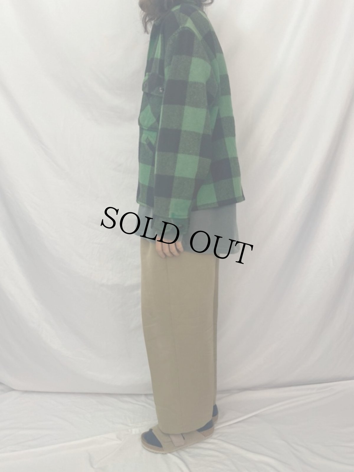 画像3: 60's バッファローチェック柄 メルトンジャケット (3)