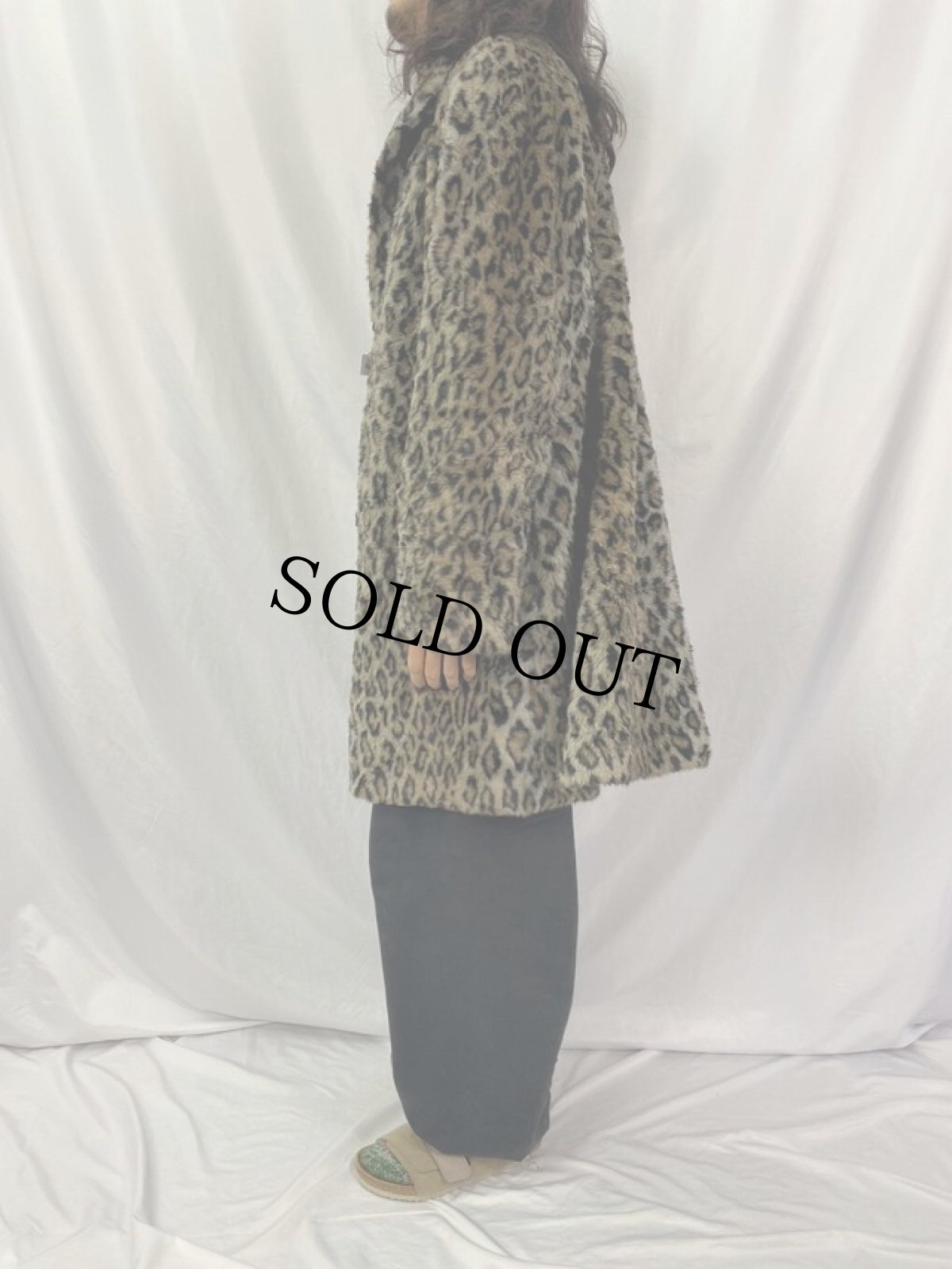 画像3: CANADA製 フェイクファーコート M (3)